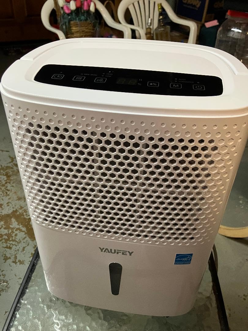 Yaufey 2025 Most Efficient Energy Star Dehumidifier for 2,000 Sq. Ft. Home, Basement and Large Room - Powerful, Quiet with Humidity Control, Timer, Drain Hose and Water Tank - Customer Photo 1