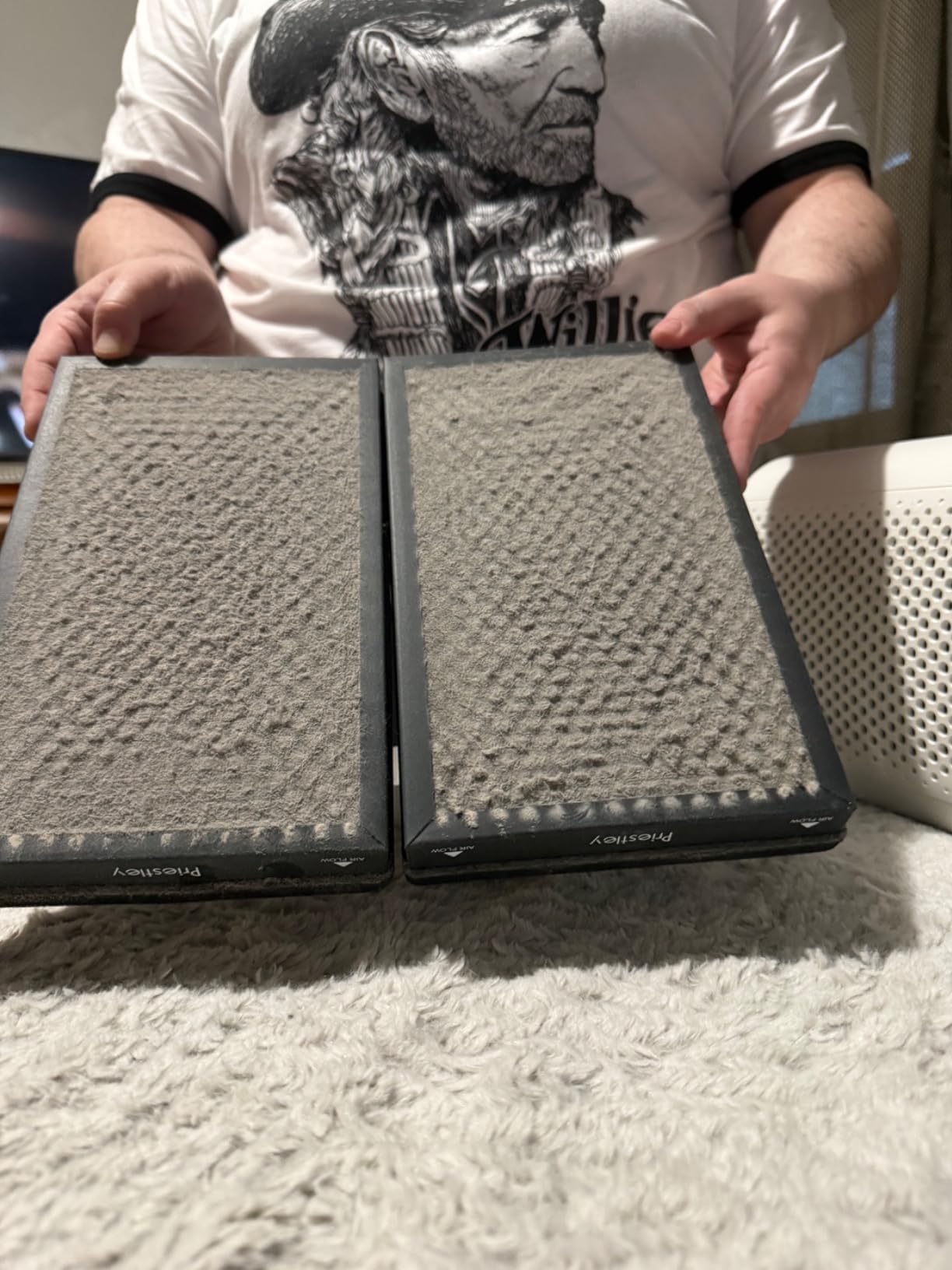 Priestley Small Air Purifiers for Home Bedroom Dorm Office Desktop, 20dB Quiet 3-in-1 HEPA Air Purifier with Essential Oil Diffuser, Air Filters Smoke, Allergies, Pet Dander, Odor, Dust - Customer Photo 1