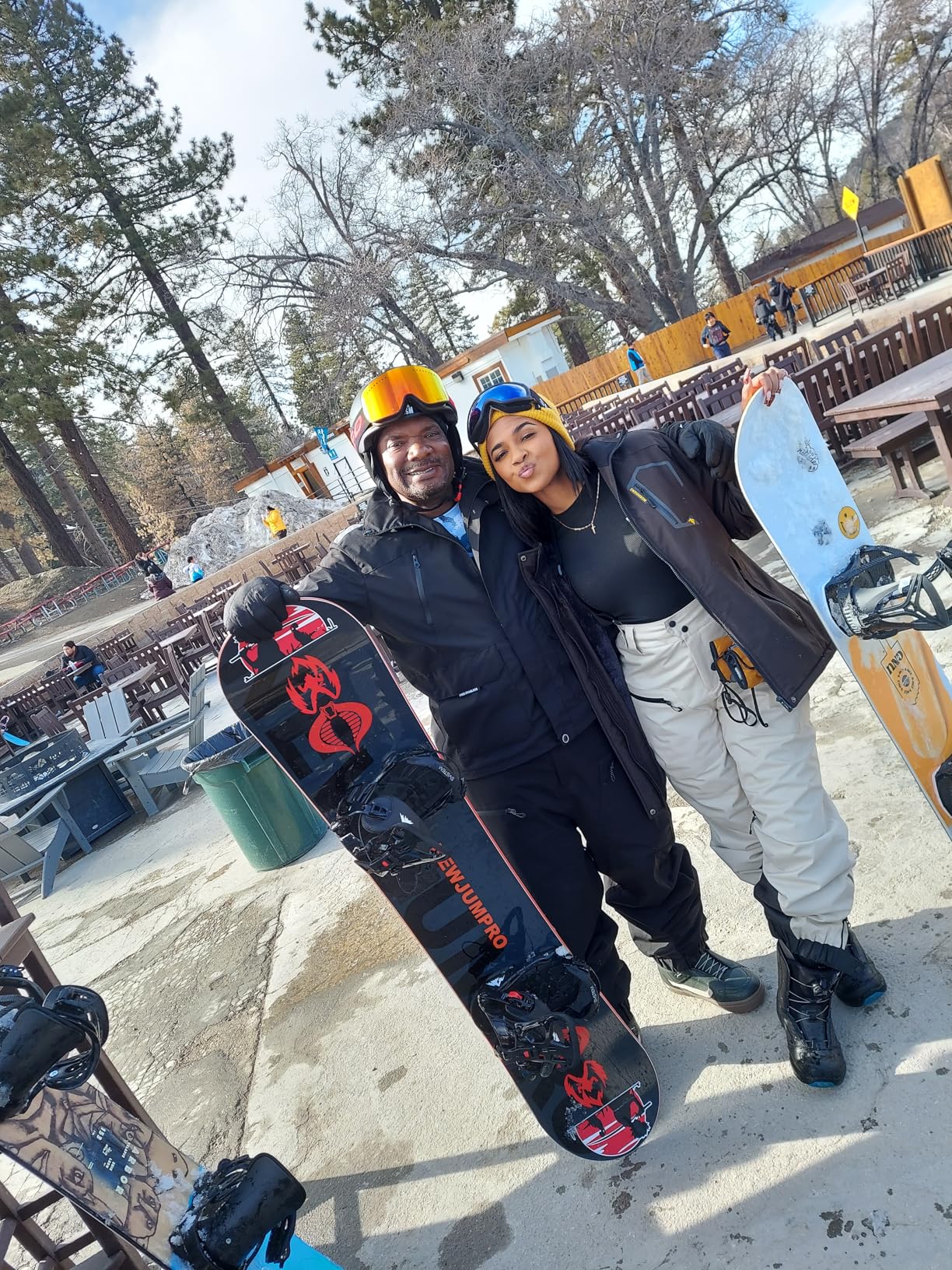 GSOU SNOW Men Snow Bibs Women Baggy Ski Pants Snowboard Overall Insulated Waterproof Windproof Warm Winter - Customer Photo 1