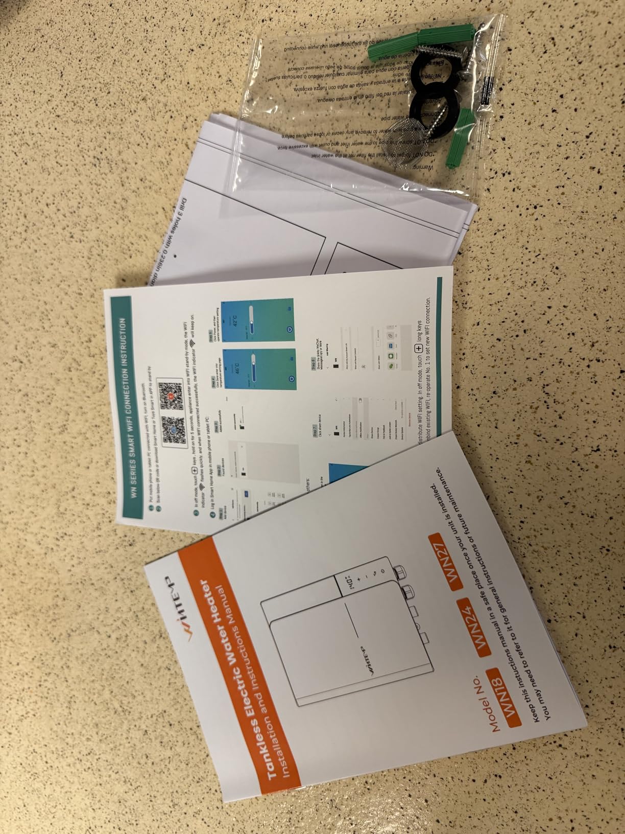 18kW Tankless Water Heater Electric 240V WINTEMP, On Demand Instant Hot Water Heater, Up to 4.3 GPM, with LED Temperature Display, Whole House Hot Water Supply, WiFi Control, ETL Certified - Customer Photo 2