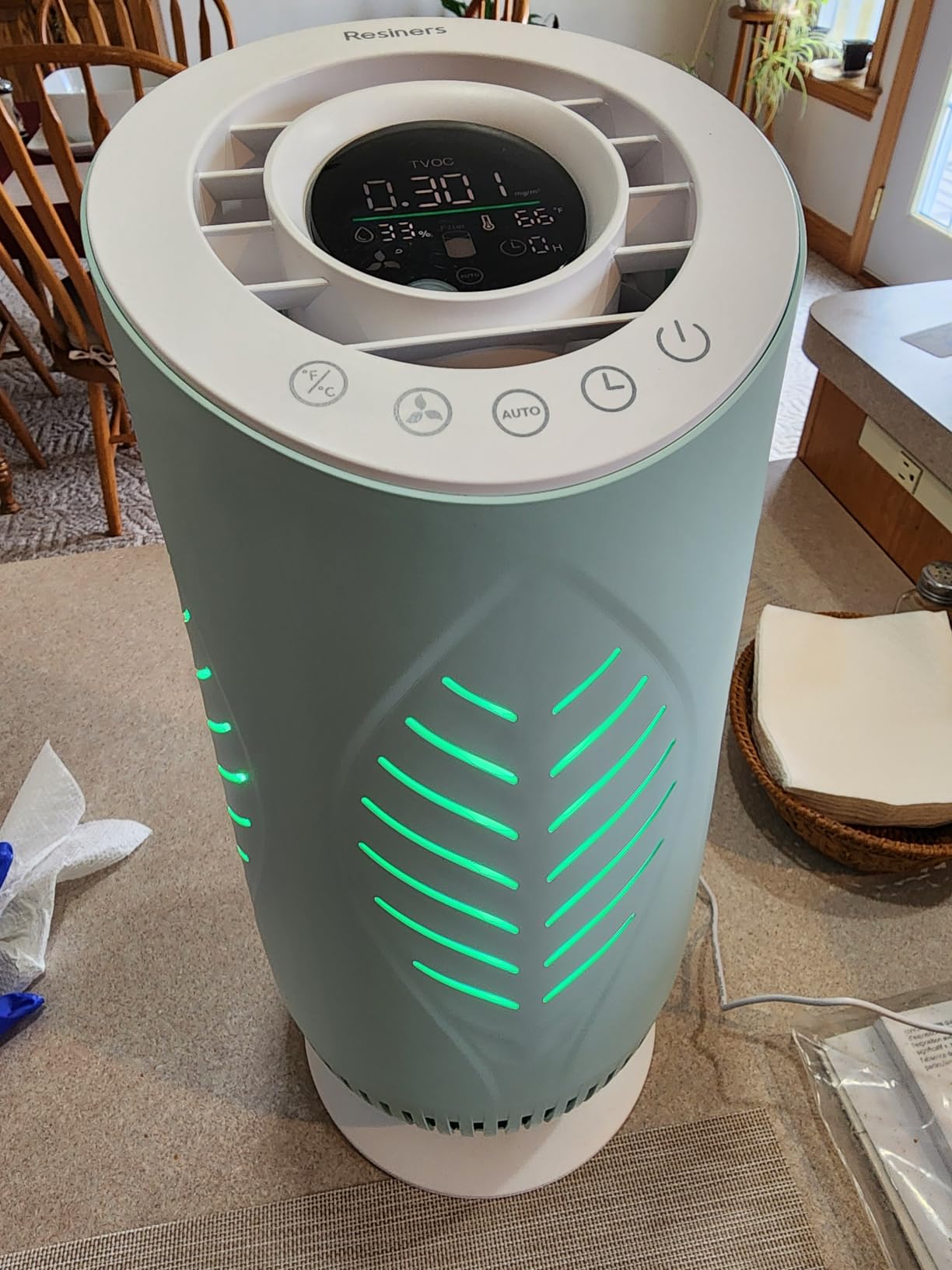 Resiners Purair Air Purifier for Epoxy Resin, Resin Air Purifier with H13 True HEPA Filter, SGS Certified, Air Filtration System for Resin Molding & Casting, Epoxy Resin Tools Accessories Supplies - Customer Photo 2