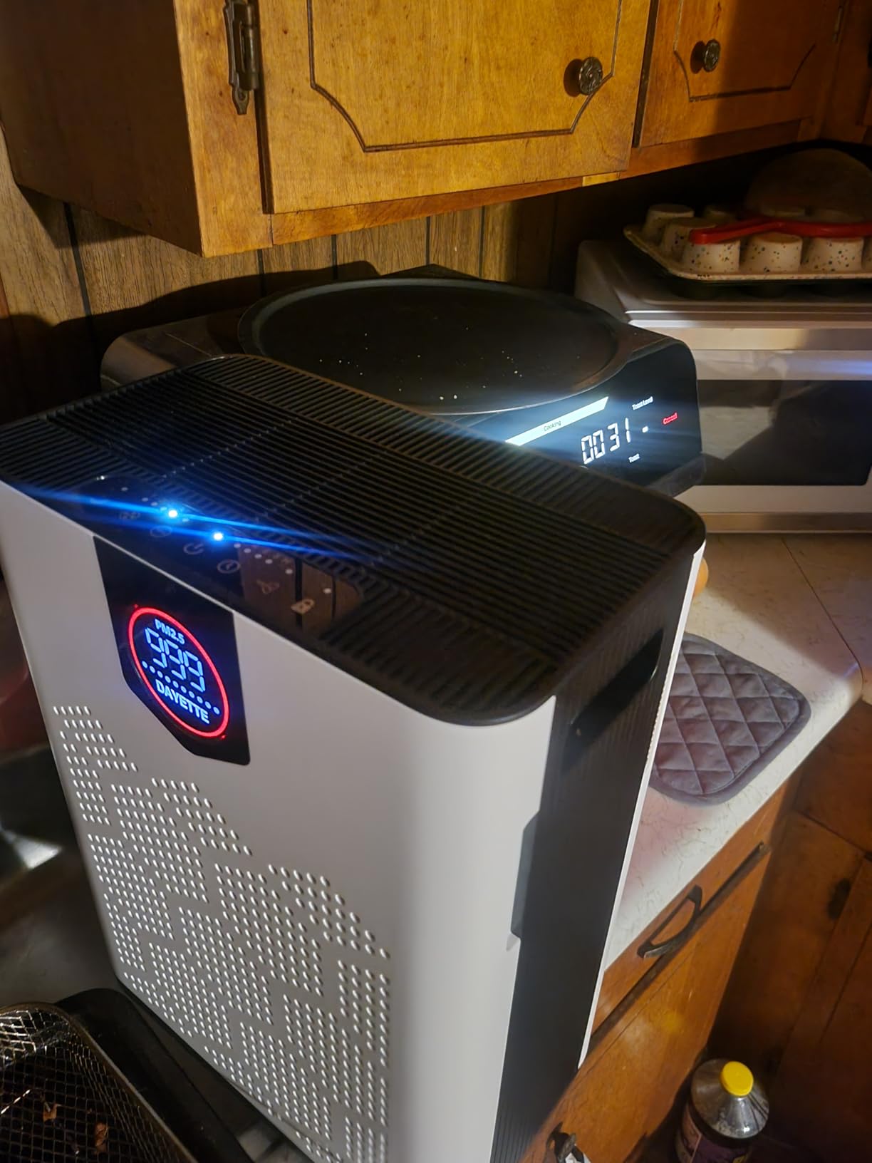 Smart Wifi Air Purifiers for Home Large Room Up to 3000 Ft², DAYETTE Air Cleaner with Washable Filters, Air Quality Monitor, 4 Fan & 22 dB Sleep Mode for Bedroom Living Room - Customer Photo 1