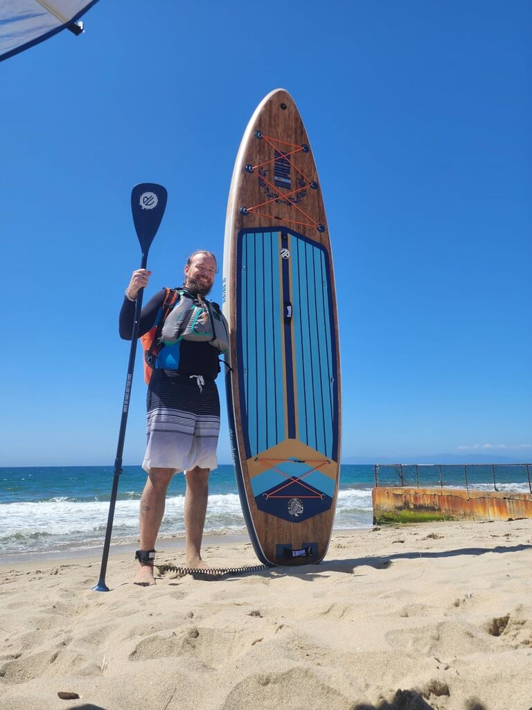 Niphean (Extra Large) Inflatable Paddle Board, SUP for 2+1 People/Family, Stand Up Paddle Board with (Beginner Friendly) StabilTrac Fin, Waterproof Phone Pouch, Paddle Boards for Adults, Gift Ideas - Customer Photo 1