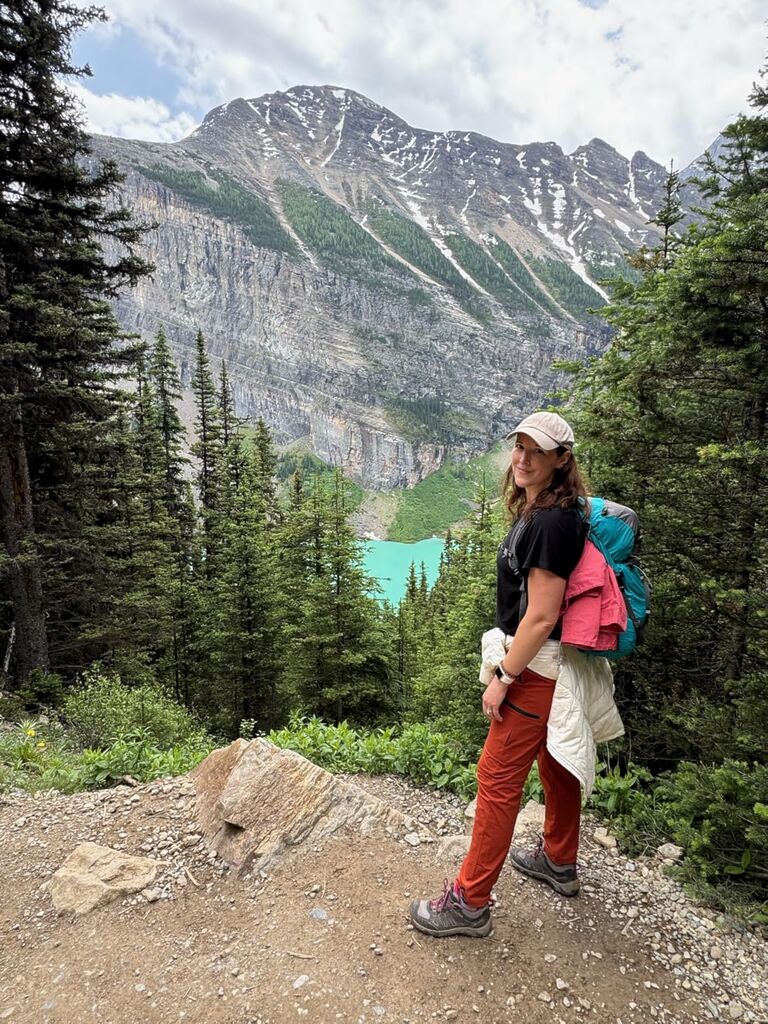 Oalka Women's Hiking Pants Water Resistant Quick Dry Cargo Pockets Pants - Customer Photo 2