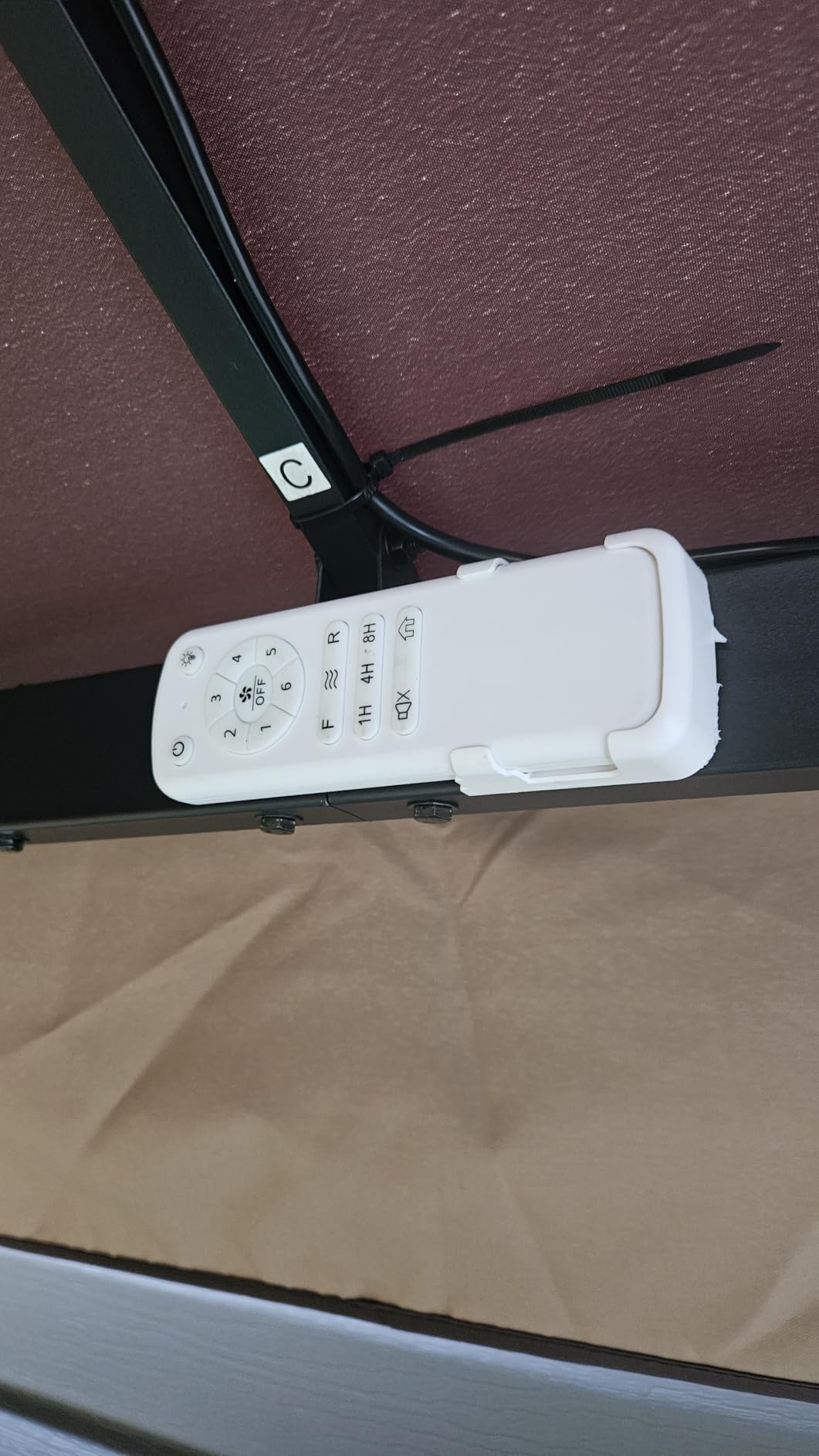 42 Inch Waterproof Outdoor Ceiling Fan with Lights and Remote,IP65 Hanging Gazebo Fan with 3CCT 6-Speed DC Motor,Black Wet Rated Plug in Ceiling Fan with Cord for Patios Porch Pergola - Customer Photo 1