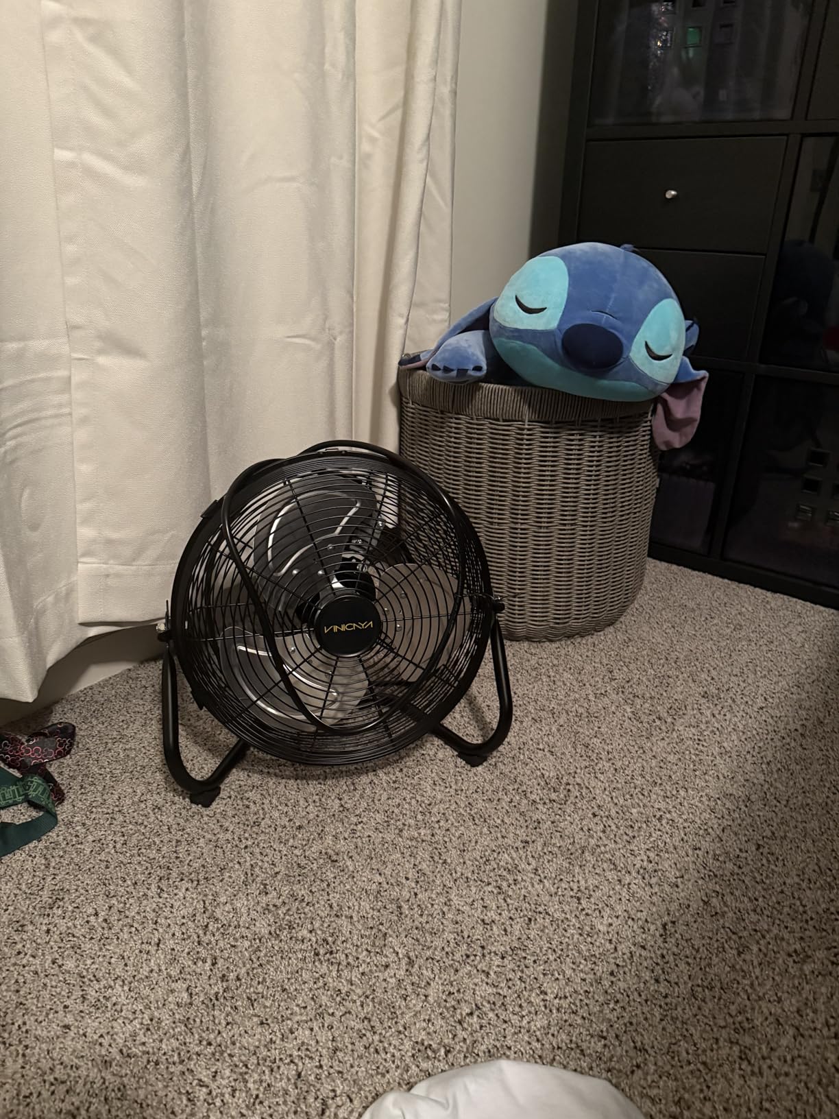 24 Inch High Velocity Floor Fan, 3-Speed Industrial Shop Fan, High Velocity Heavy Duty Metal Fan for Workshop, Garage,Warehouse,Factory - Customer Photo 2