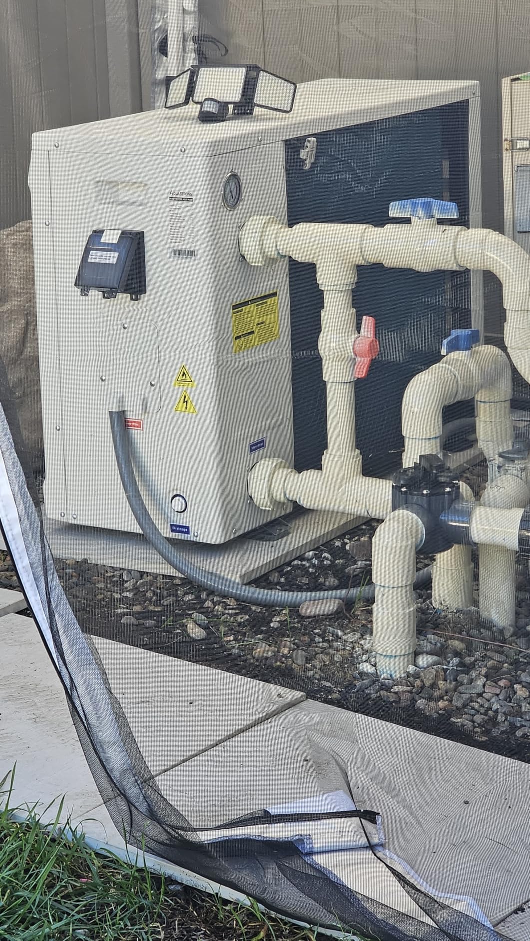 Aquastrong Inverter Swimming Pool Heat Pump, 55,000 BTU 16,000 Gallons Electric Pool Heater for Above Ground and Inground Pool, WiFi Capable Timer, Heating and Cooling Pool Heater 220V - Customer Photo 2