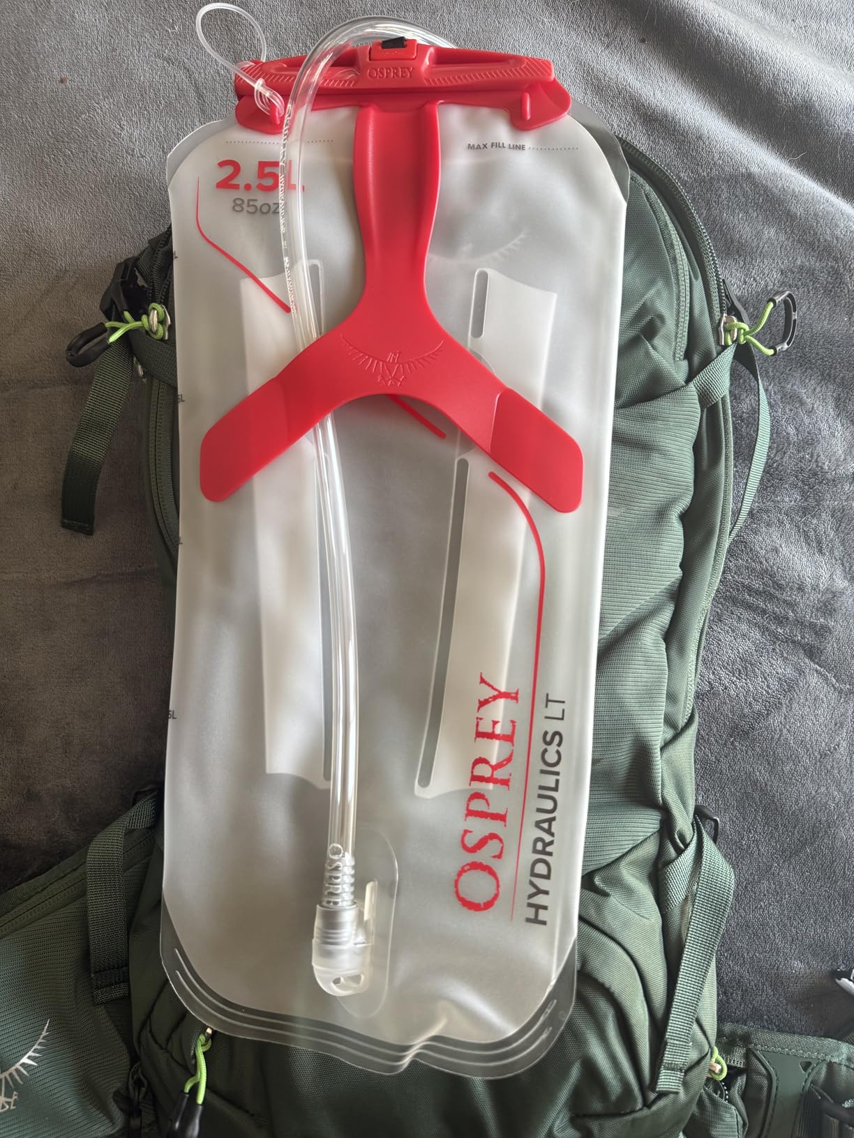 Osprey Raptor 10L Men's Mountain Biking Backpack with Hydraulics Reservoir, Pediment Grey - Customer Photo 1