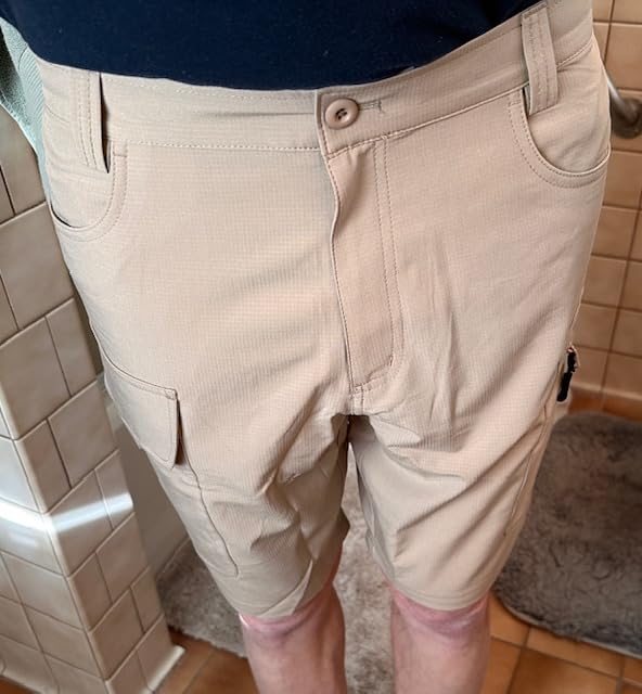 Moosehill Mens Cargo Hiking Shorts Lightweight Water Resistant for Casual Golf Work Tactical Fishing with 6 Pockets - Customer Photo 1