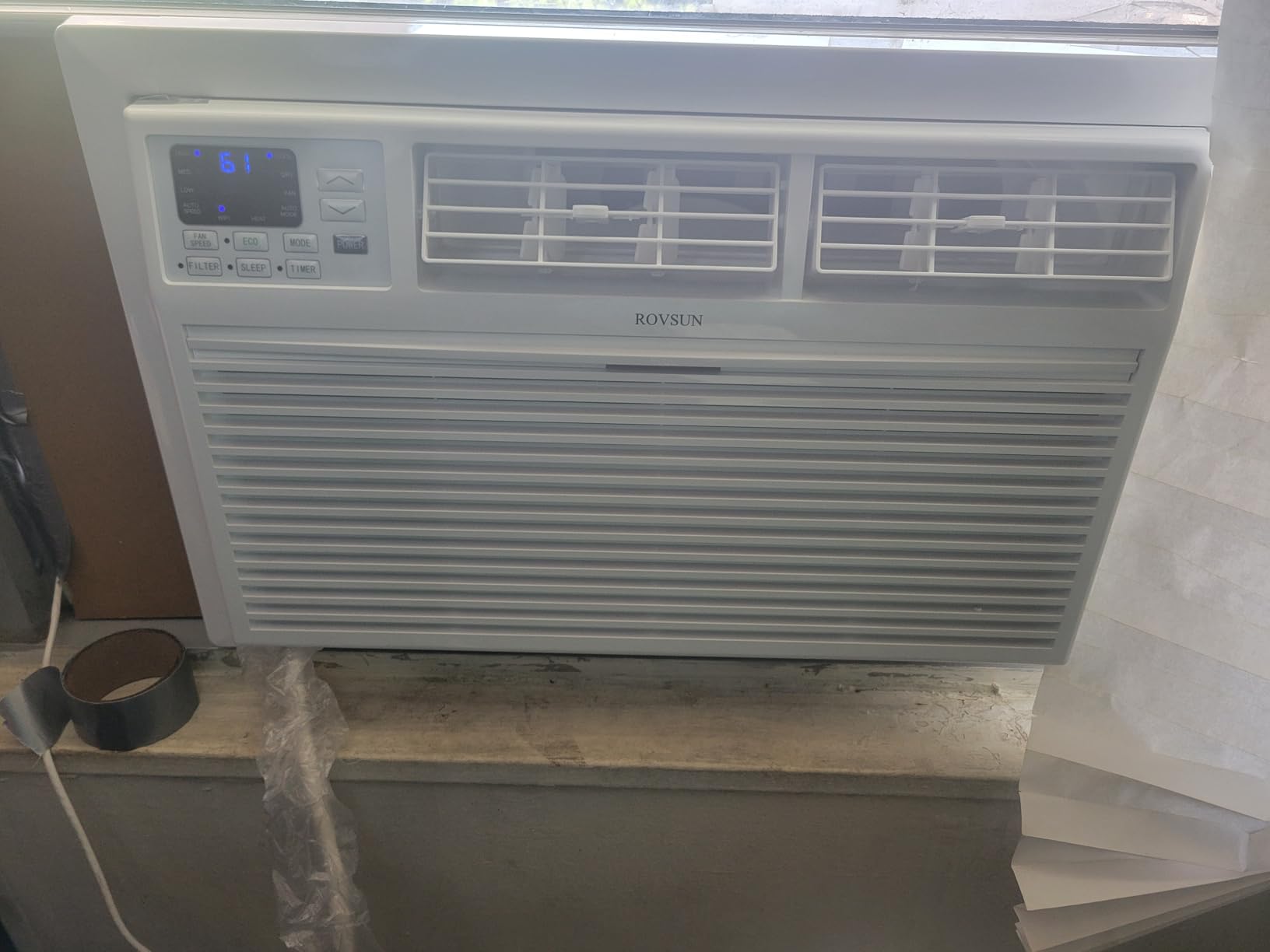 ROVSUN Smart 12000 BTU Through the Wall Air Conditioner with Heat, Wall AC Unit & Heater Combo with Remote, APP & Voice Control & Timer Function, Compatible with Alexa/Google Assistant, 230V/60Hz - Customer Photo 2