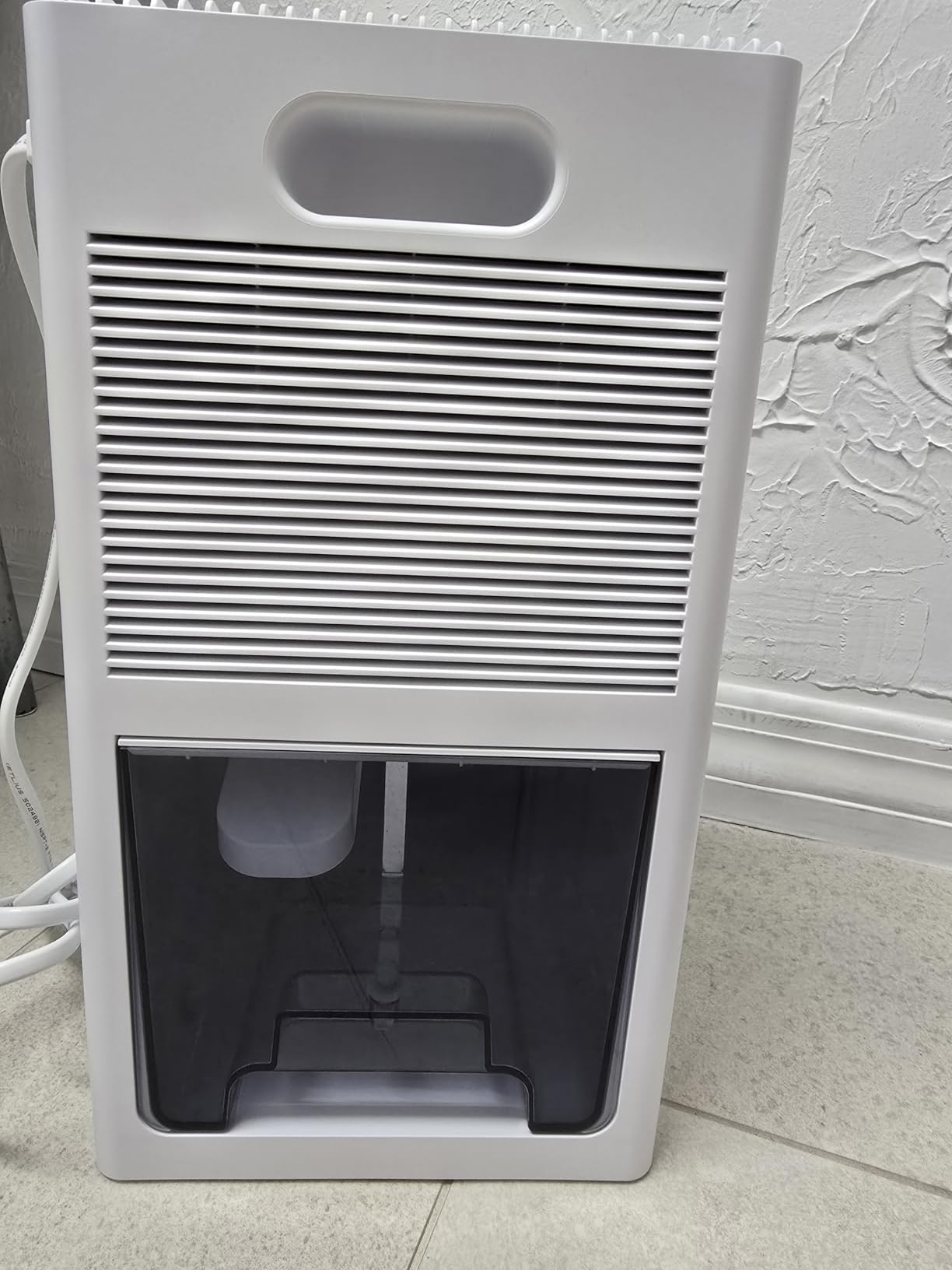 Dehumidifier,95OZ Dehumidifier for Home 1000 Sq.Ft - Quiet with Auto Shut Off & Relaxing 7 Color Ambient Light,Ideal for Livingroom, Bedroom, Basement(Black) - Customer Photo 2