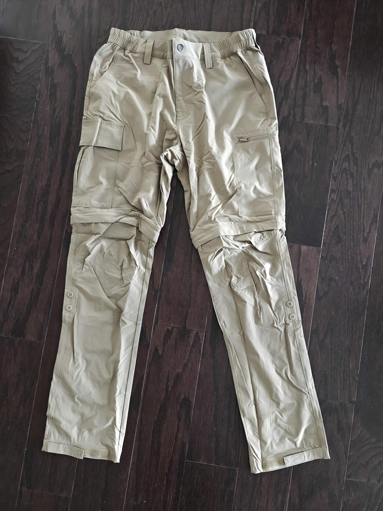 Moosehill Men's-Hiking-Pants Convertible Quick-Dry Water-Resistant Lightweight Zip-Off Outdoor with 5 Deep Pockets - Customer Photo 4