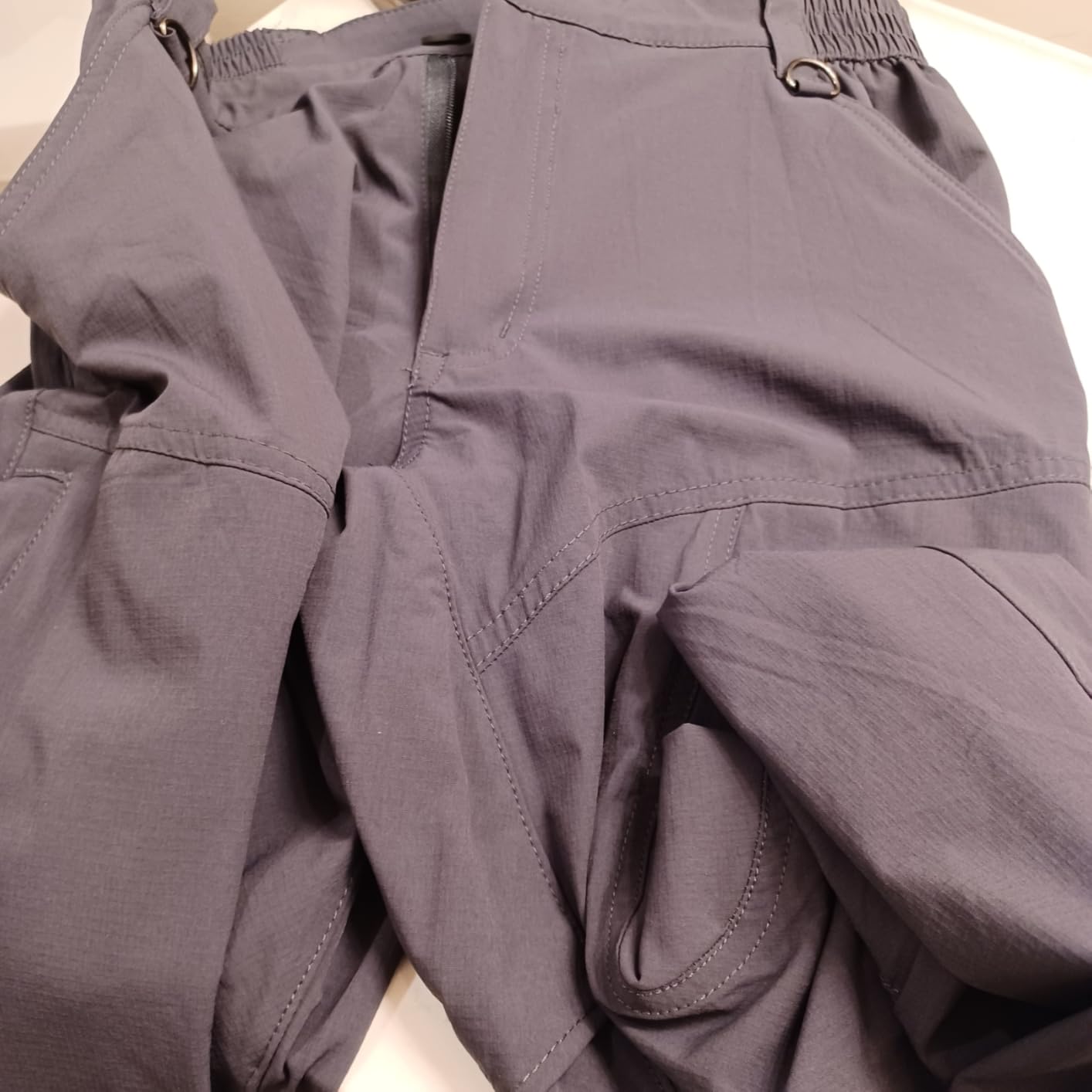 Hiking Pants for Men Lightweight Cargo Work Tactical Nylon Flex Waterproof Quick Dry Fishing Travel Outdoor - Customer Photo 1