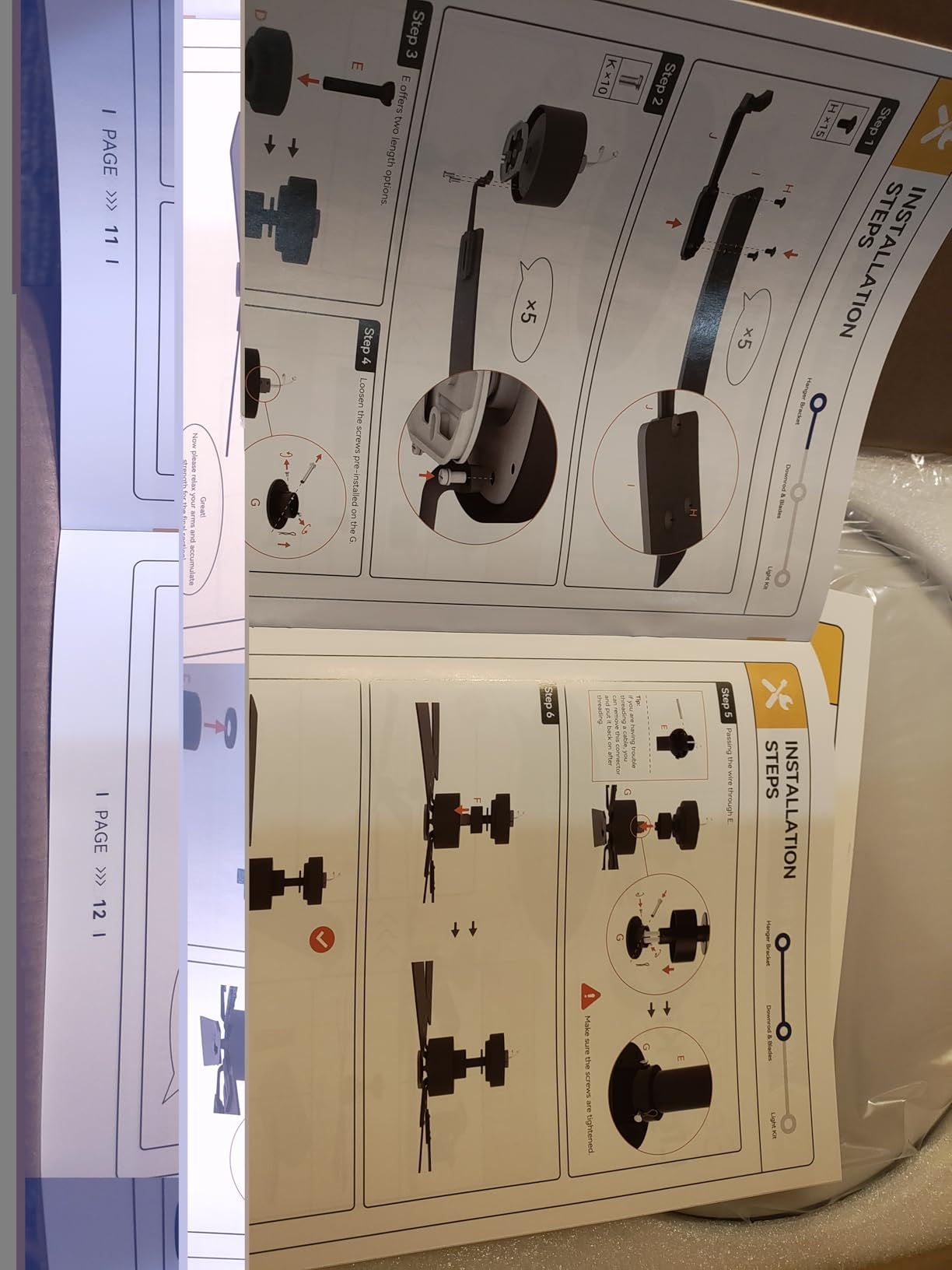 Ceiling Fans with Lights, 52 inch Sleek Ceiling Fan with Light and Remote Control, 3CCT, Dimmable, Reversible, Noiseless, Black Ceiling Fan for Bedroom, Living Room - Customer Photo 3