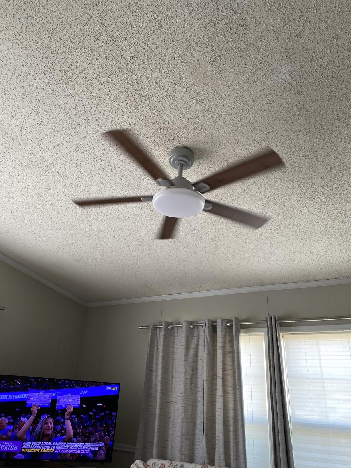 Ceiling Fans with Lights, 52 inch Sleek Ceiling Fan with Light and Remote Control, 3CCT, Dimmable, Reversible, Noiseless, Black Ceiling Fan for Bedroom, Living Room - Customer Photo 5