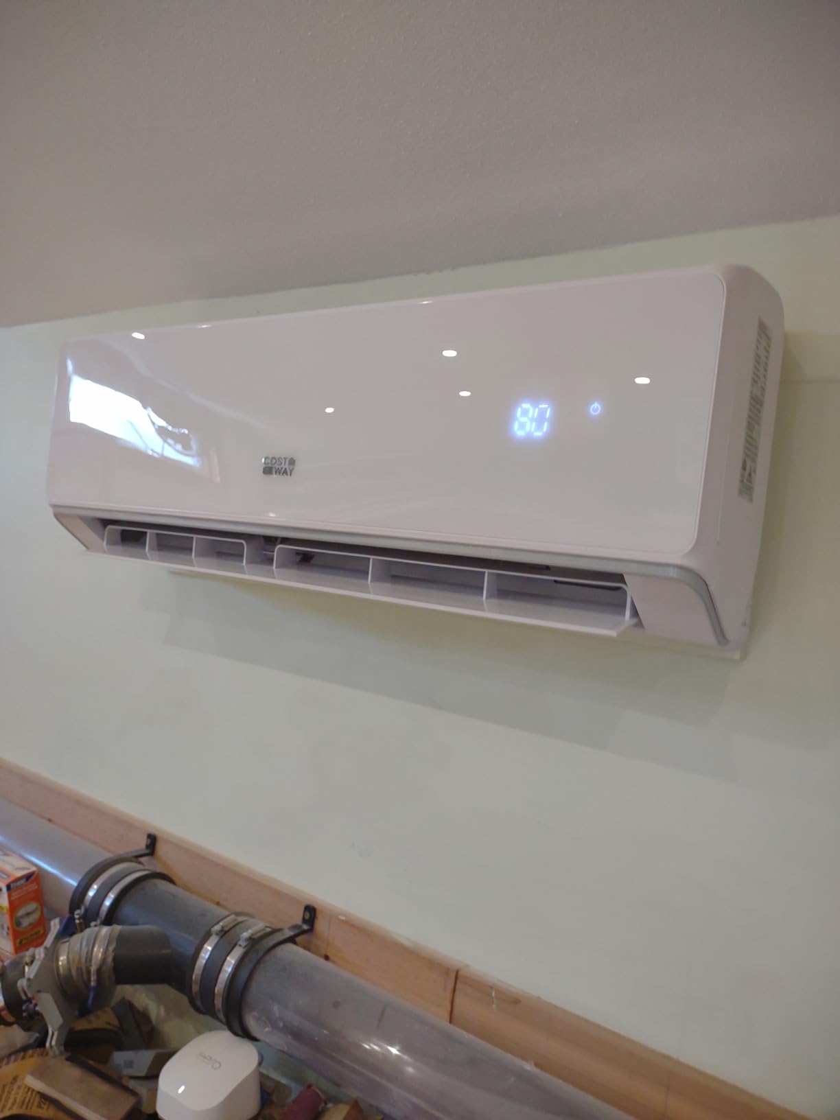 COSTWAY 12000 BTU Mini Split Air Conditioner & Heater, 115V WiFi Enabled 24 SEER2 Ductless Inverter AC Unit, Works w/Alexa, Cools Rooms Up to 750 Sq.Ft - Customer Photo 2