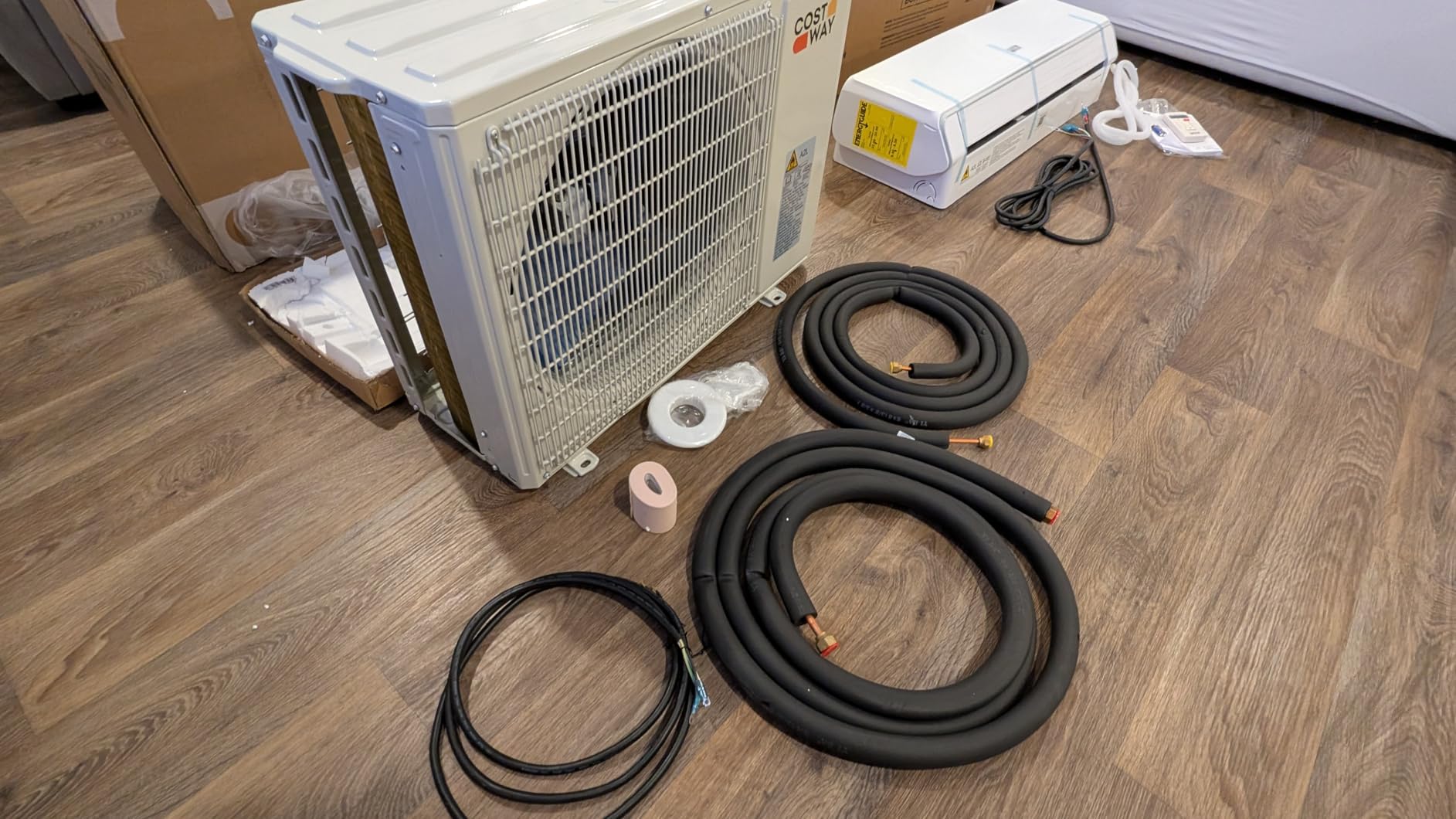 COSTWAY 12000 BTU Mini Split Air Conditioner & Heater, 115V WiFi Enabled 24 SEER2 Ductless Inverter AC Unit, Works w/Alexa, Cools Rooms Up to 750 Sq.Ft - Customer Photo 5