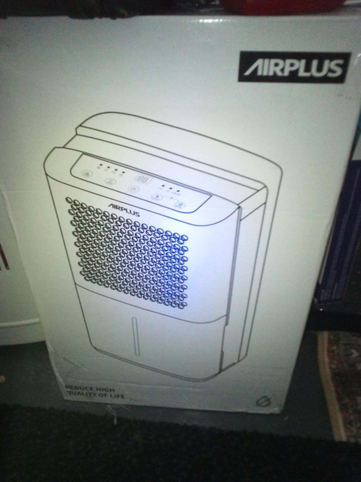 AIRPLUS 4500 Sq. Ft Dehumidifiers for Home, 70 Pints Dehumidifier for Basement with Drain Hose, Continuous Drainage, Intelligent Humidistat, Dehumidifier for bathroom, bedroom, Large Room - Customer Photo 5