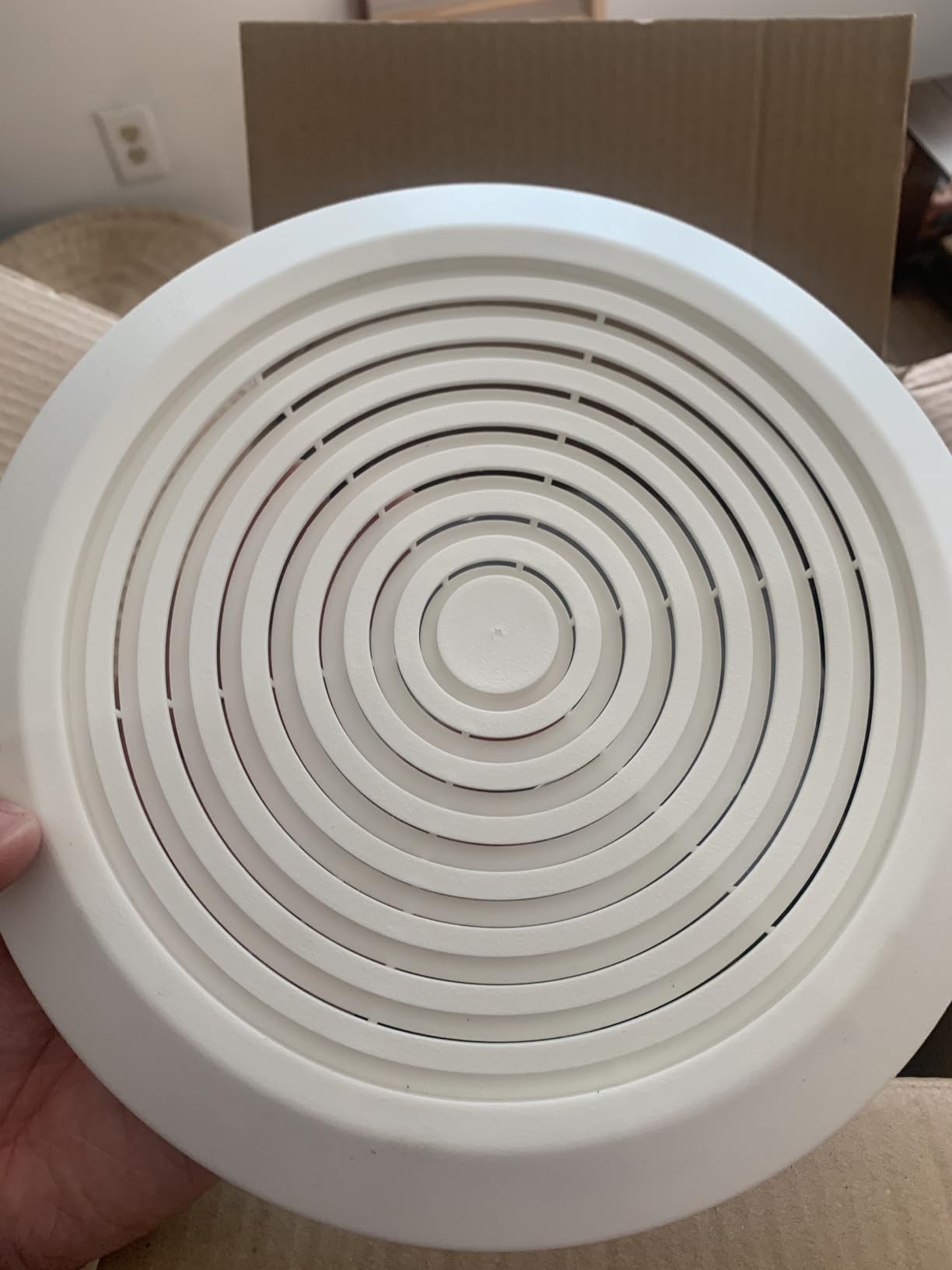 V2262-50 7 Inch Bathroom Exhaust Fan, 50 CFM Quiet Ceiling Vent Fan, 1.0 Sones Low Noise Extractor for 8