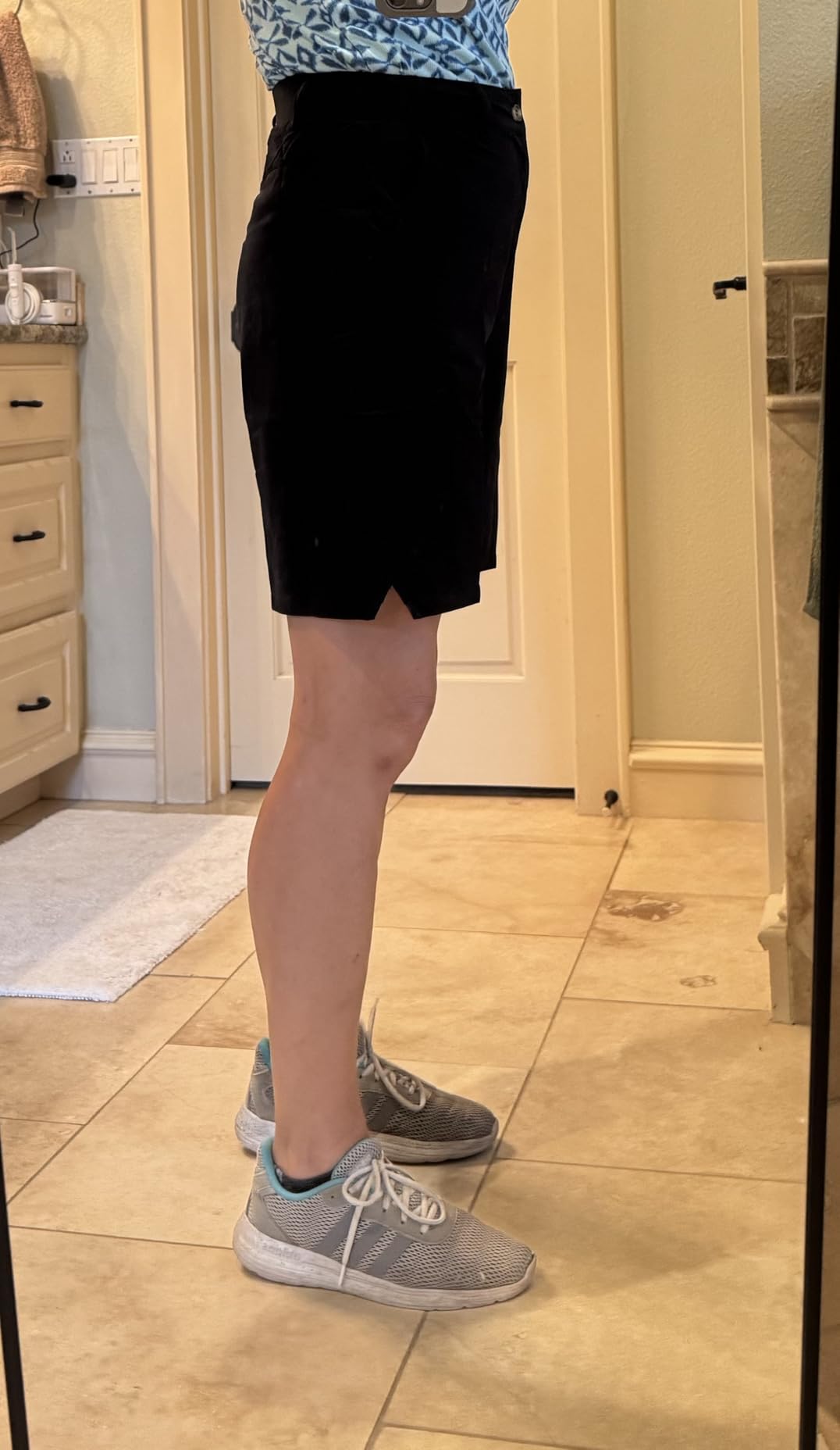 Women's Lightweight Hiking Cargo Shorts for Running Athletic Camping Travel Golf - Water Resistant with 5 Pockets - Customer Photo 4