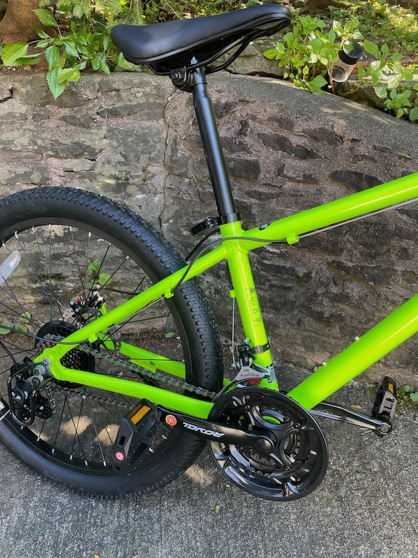 RoyalBaby Kids Mountain Bike, Ultra-Light Aluminum Frame 20-26-Inch Wheels Bicycle for Boys and Girls Ages 10+, 7/21-Speed with Front Suspension - Customer Photo 1