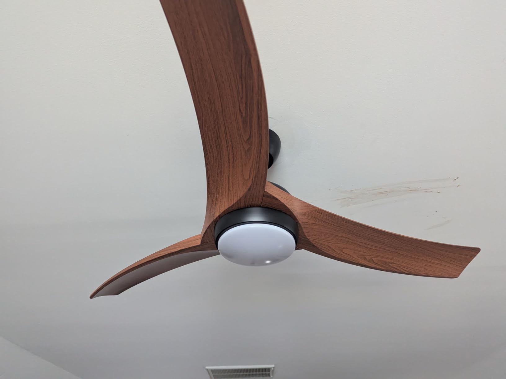 Sofucor 52 Inch Smart Ceiling Fan, Modern Outdoor Ceiling Fans with Lights Remote Control, Works with Alexa/App/Google, Airflow 6000CFM ABS 3 Blades Reversible DC Motor for Living Room Bedroom Patio - Customer Photo 1
