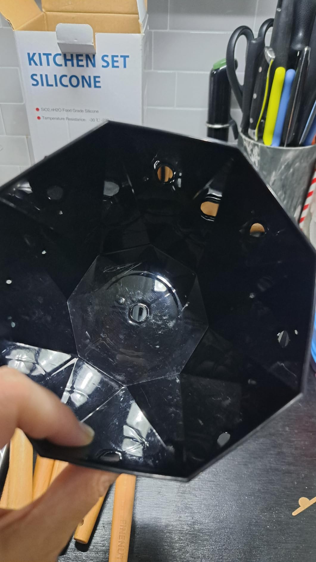 Silicone Cooking Utensils Set 11PCS-BPA-Free-446°F Heat Resistant,Kitchen Tools for Nonstick Cookware,Heat Resistant&Scratch-Proof Includes Spatula/Turner/Spoon Dishwasher Safe(White And Gray) - Customer Photo 4