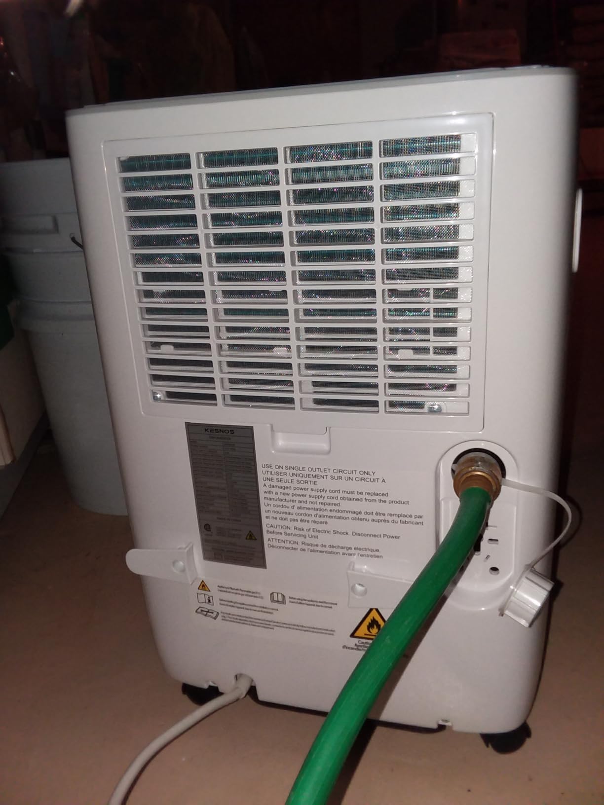 Kesnos 30 Pints Energy Star Dehumidifier for Spaces Up to 2,500 Sq. Ft, Quiet Dehumidifier for Home, Bedroom, Bathroom, Basement with Drain Hose, Featuring Mutile Mode, Auto Defrost, Timer Function - Customer Photo 3