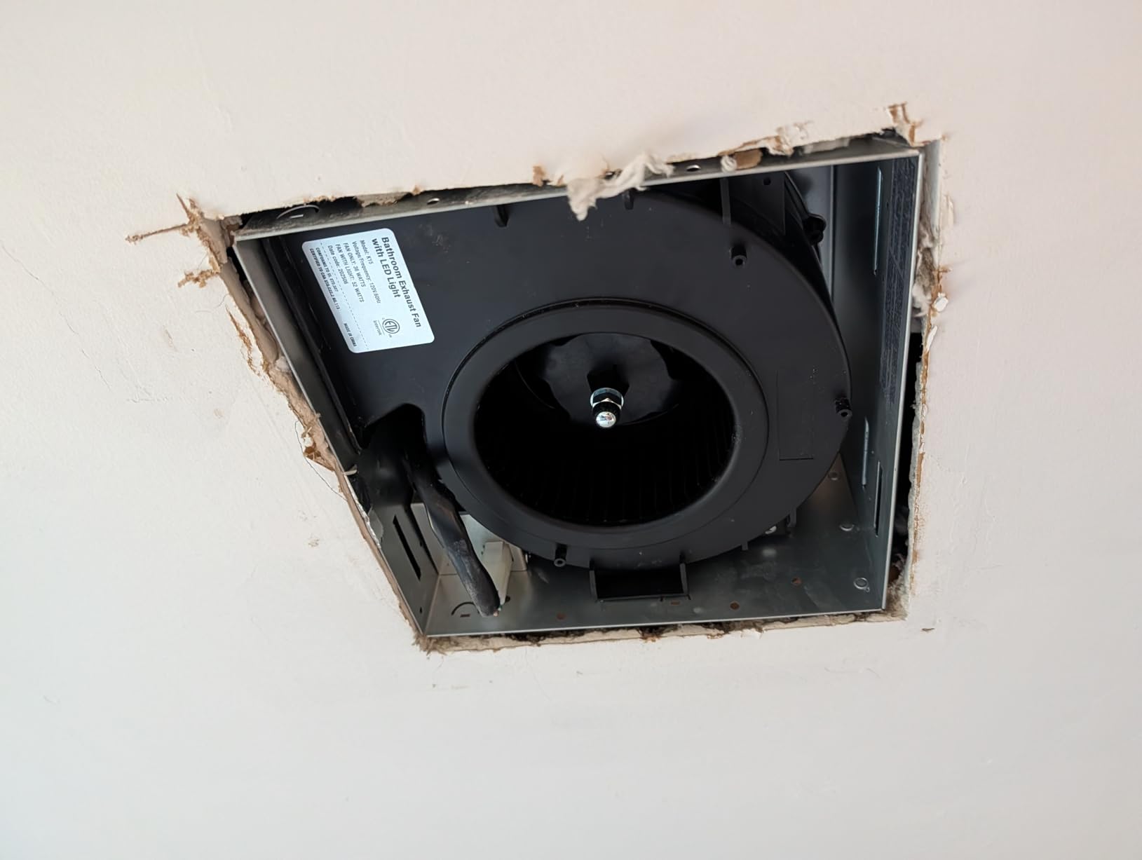 4-in-1 Upgraded Bathroom Exhaust Fan with Light, 36W Quiet Vent Fan - 160 CFM & 1.0 Sone, 7 RGB Modes & Nightlight, 1500lm 3CCT LED Light - 5 Brightness Adjustable, Remote Control, Easy to Install Customer Review 4-in-1 Upgraded Bathroom Exhaust Fan with Light, 36W Quiet Vent Fan - 160 CFM & 1.0 Sone, 7 RGB Modes & Nightlight, 1500lm 3CCT LED Light - 5 Brightness Adjustable, Remote Control, Easy to Install - Customer Photo 1