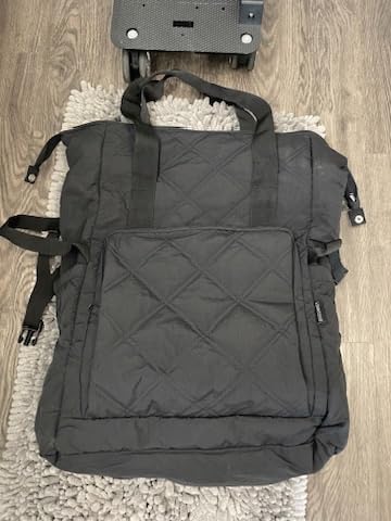 Rolling Duffle Bag with Wheels, 35L Carry on Travel Bag with Detachable Wheels, PVC Wet Pocket Duffel bag with Wheels, Camel Customer Review Rolling Duffle Bag with Wheels, 35L Carry on Travel Bag with Detachable Wheels, PVC Wet Pocket Duffel bag with Wheels, Camel - Customer Photo 1