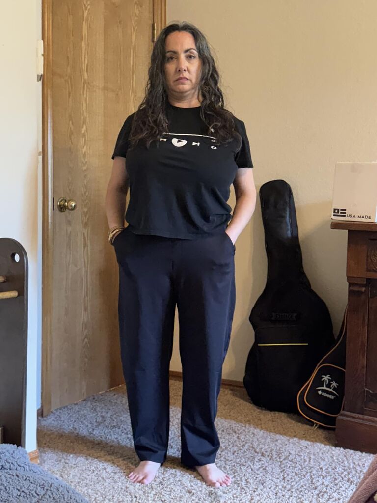 baleaf Womens Ankle Barrel Pants Stretch Travel Pants Petite Work Pants Casual Slacks with Pockets Customer Review baleaf Womens Ankle Barrel Pants Stretch Travel Pants Petite Work Pants Casual Slacks with Pockets - Customer Photo 3