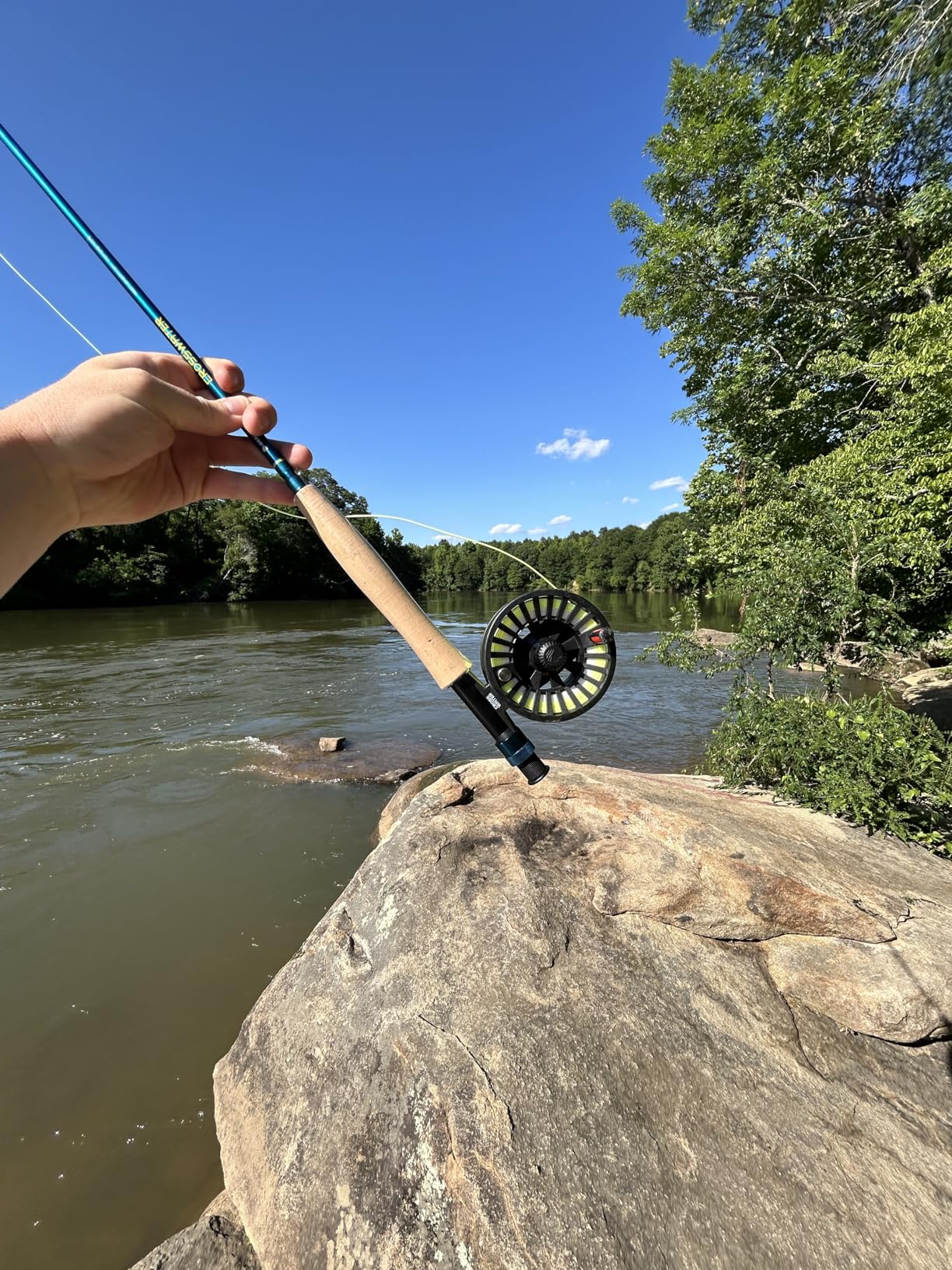 Redington Crosswater Fly Fishing Outfit – 4-Piece Fly Rod with Crosswater Reel, Rio Mainstream Fly Line & Zippered Travel Case – Complete Starter Kit - Customer Photo 1