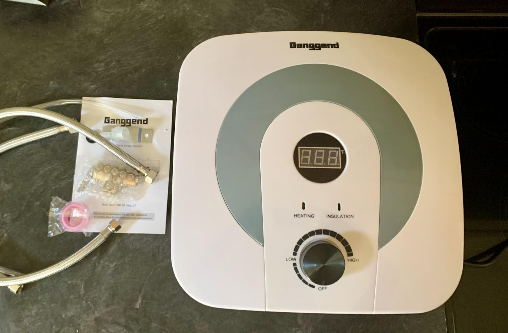 4 Gallon Electric Water Heater, 110V 1500W Mini Tank Under Sink Instant Hot Water Heater with Pressure Release Vavle, Digital Display for Kitchen,RV,Laundry - Customer Photo 1