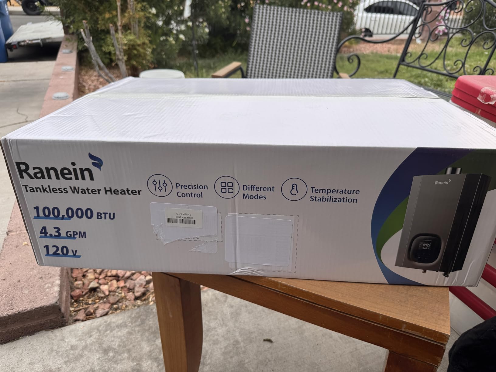 2025 GEN II Ranein Natural Gas Tankless Water Heater Max 8.5 GPM, 190,000 BTU Indoor On Demand Instant Hot Water Heater with LED Temperature Control Panel - Customer Photo 2