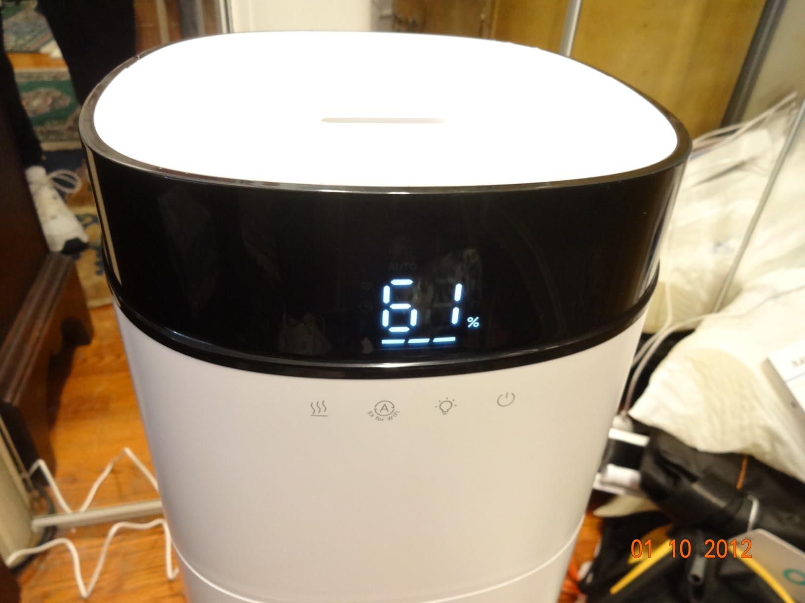 Dreo 16L Smart Humidifier Large Room 1000 ft², 130H Cool Mist Air Humidifiers for Bedroom Plants Baby, Top Fill, Remote/Touch/Voice & APP Control, Self-Cleaning Tank, 30dB, RGB Light, HM755S White - Customer Photo 2