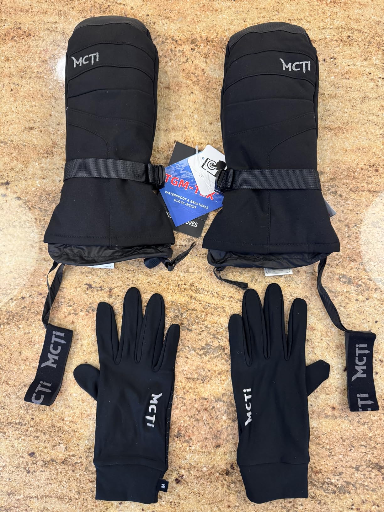 MCTi 2 in 1 Winter Ski Gloves for Men, Waterproof Snowboard Gloves, Thick Ski Mittens & Fleece Glove Liners, 2 Pairs - Customer Photo 1