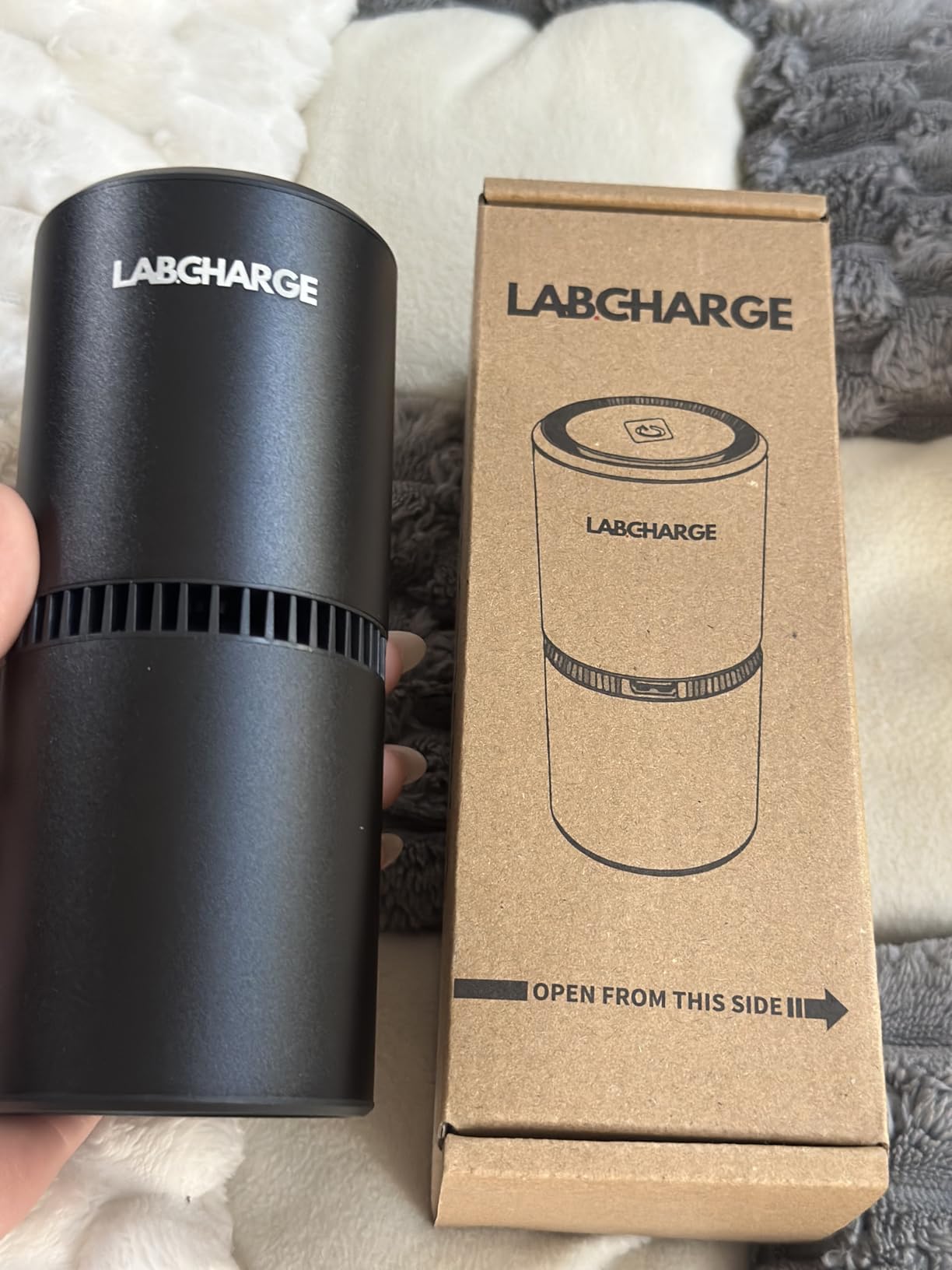 LabCharge Small Ionic Air Purifier for Home & Bedroom – Silent HEPA Filter – Covers 250 Sq Ft - Free Cleaner for Pets, Hair, Smoke, Dust, Odors & Dander – Compact & Black Design - Pack of 5 - Customer Photo 4