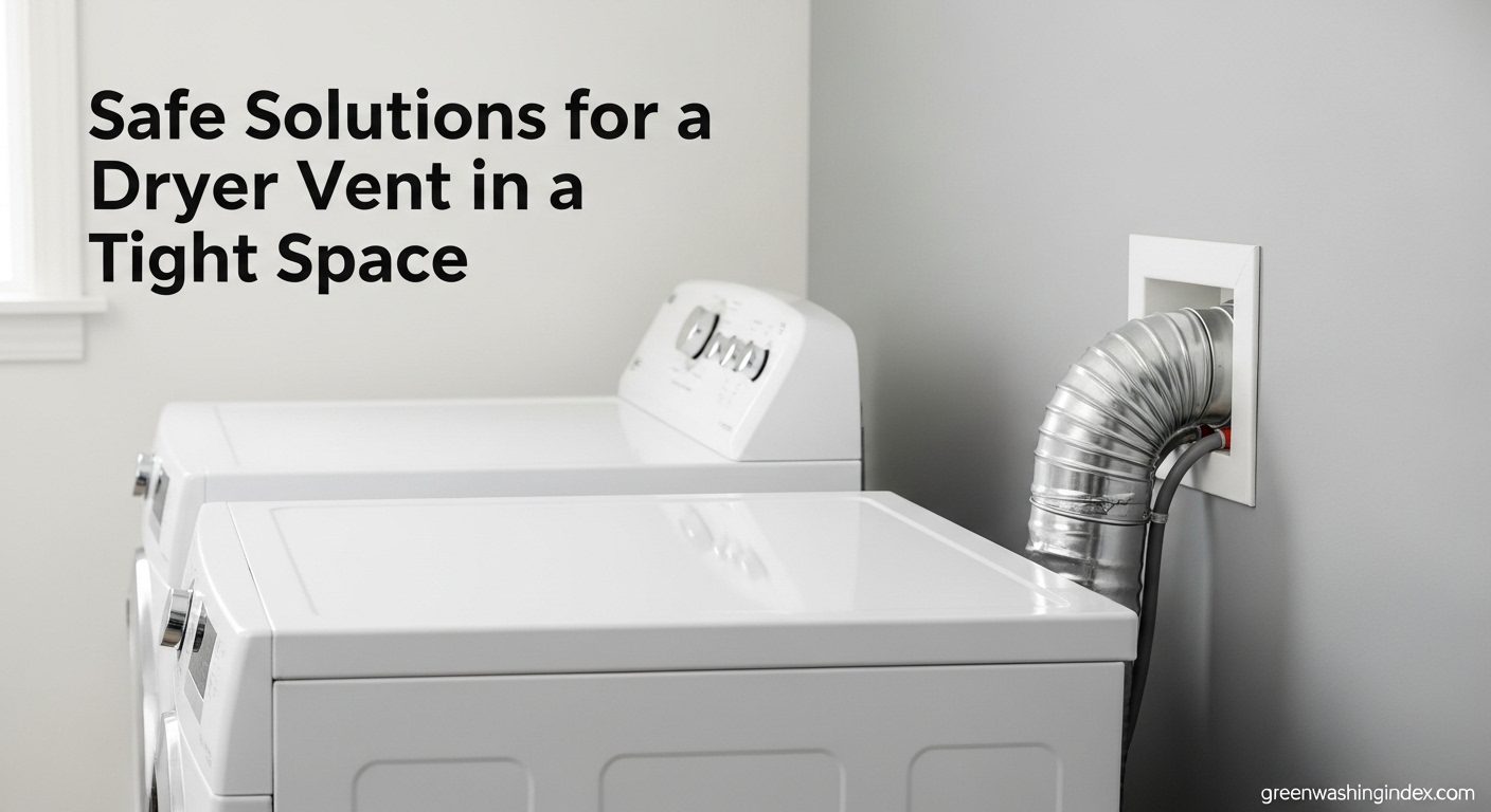 Hook Up a Dryer Vent in a Tight Space