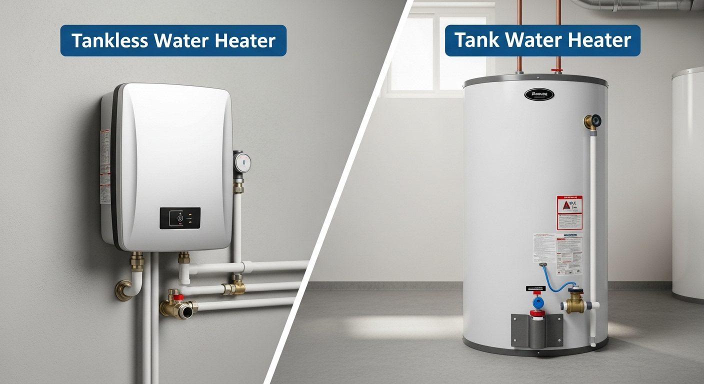Tankless Water Heater vs Tank