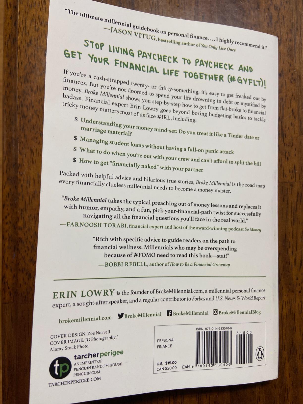 Broke Millennial: Stop Scraping By and Get Your Financial Life Together (Broke Millennial Series) - Customer Photo 3