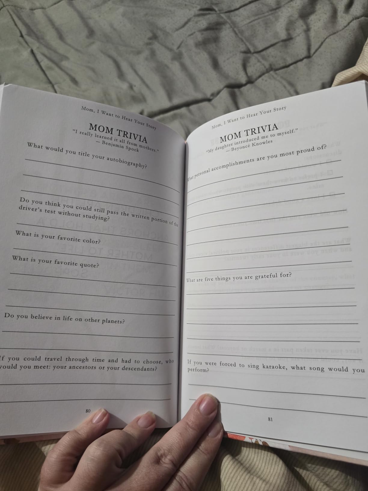 Mom, I Want to Hear Your Story: A Mother's Guided Journal To Share Her Life & Her Love (Hear Your Story Books) - Customer Photo 1