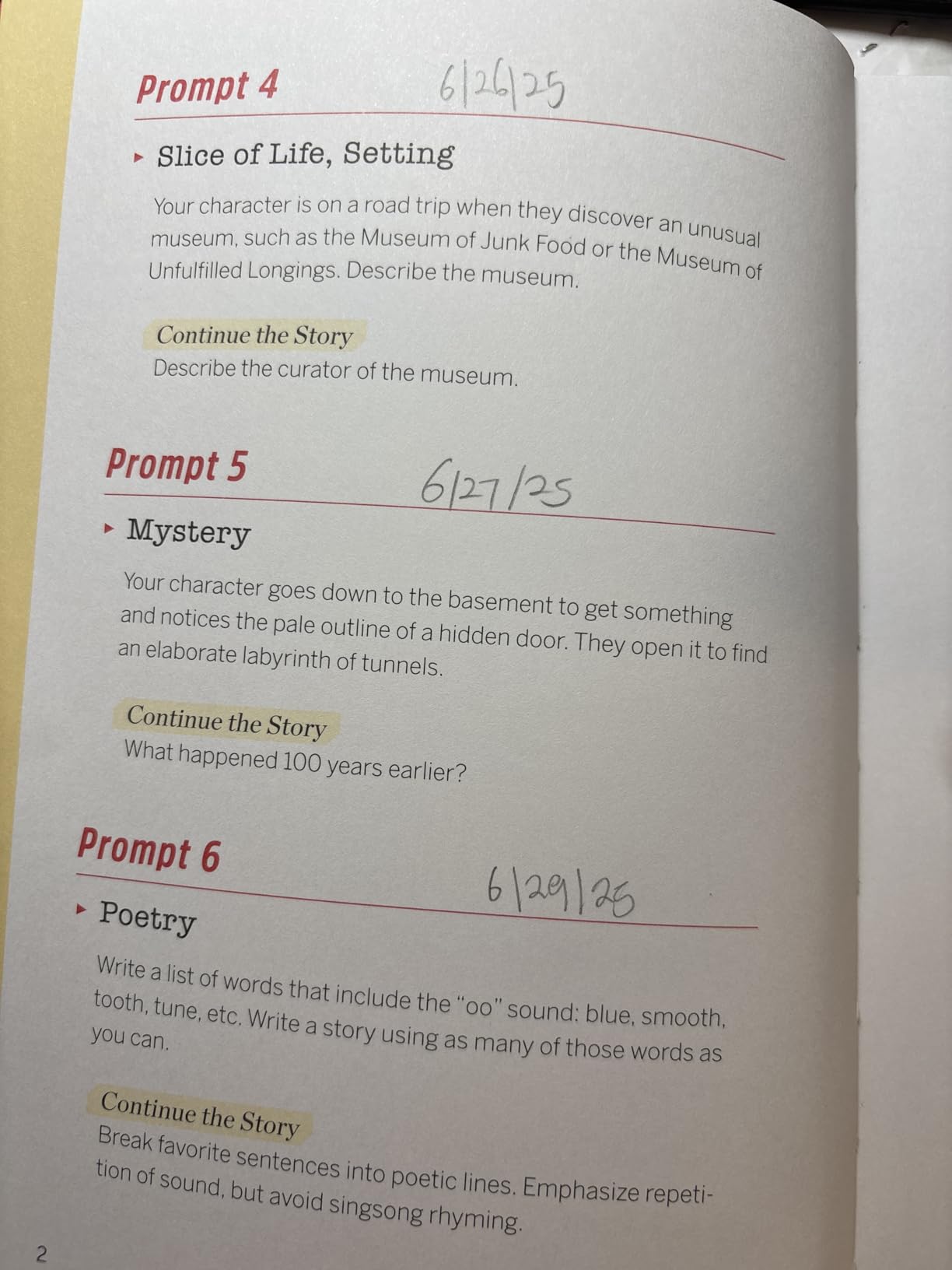 5-Minute Daily Writing Prompts: 501 Prompts to Unleash Creativity and Spark Inspiration Customer Review 5-Minute Daily Writing Prompts: 501 Prompts to Unleash Creativity and Spark Inspiration - Customer Photo 1