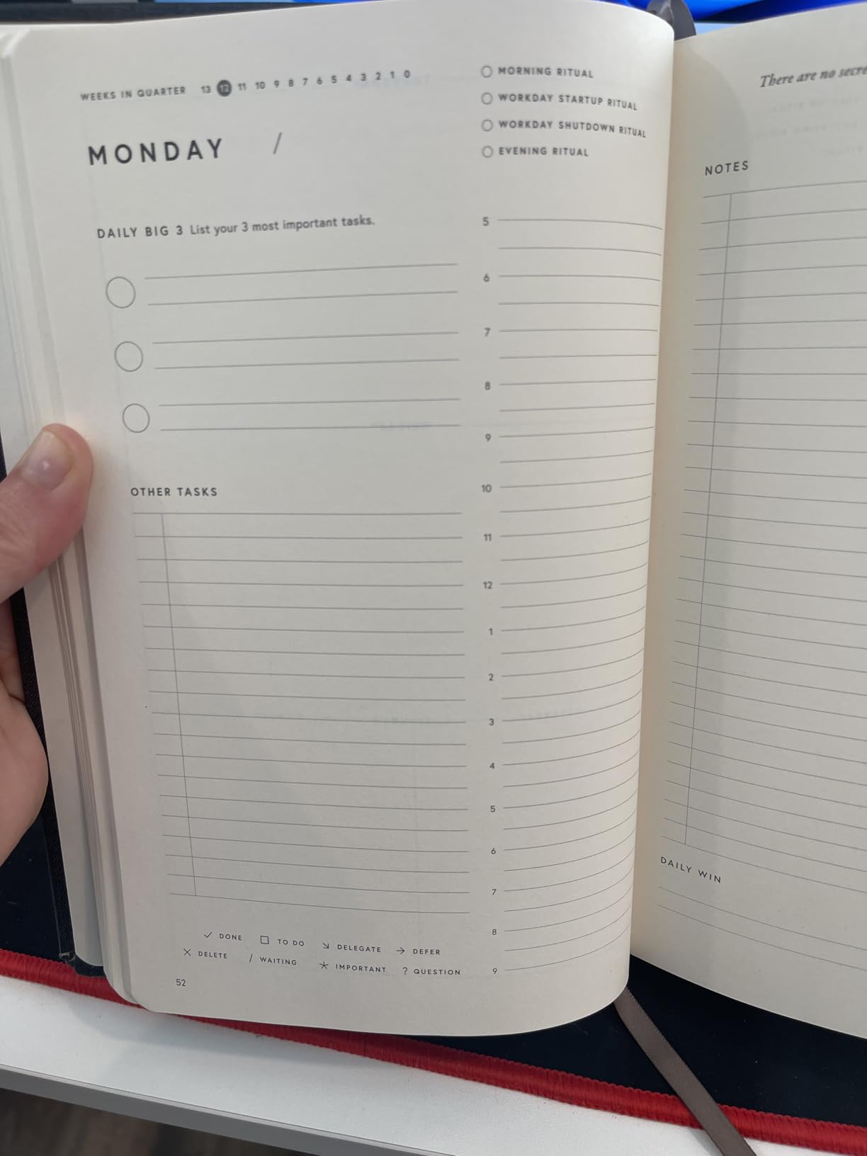 Full Focus Navy Linen Planner by Michael Hyatt - The #1 Daily Planner to Increase Focus, Eliminate Overwhelm, and Achieve Your Biggest Goals - Hardcover - Customer Photo 2