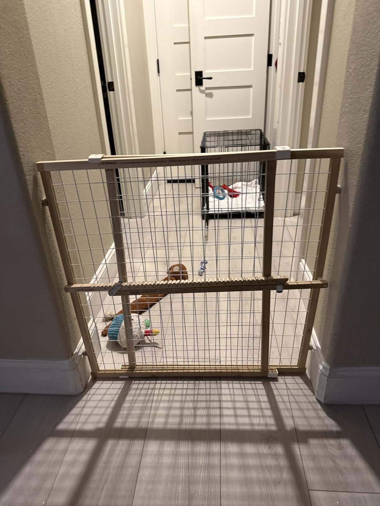 Toddleroo by North States - Extra-Wide Wire Mesh Wooden Baby Gate: Pressure Mounted Baby Gate for Doorways - Adjustable 29.5 to 50 Inches Wide - 31 Inches Tall - Customer Photo 1