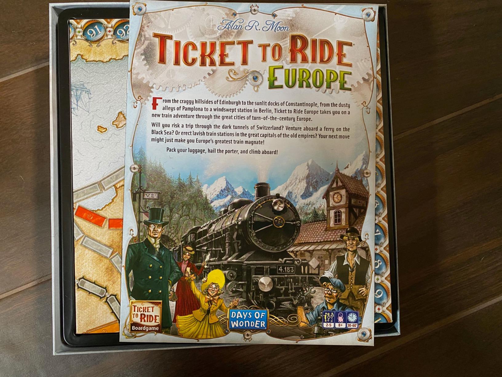 Asmodee Ticket to Ride Europe Board Game - Embark on a Railway Adventure Across The Continent! Fun Family Strategy Game for Kids & Adults, Ages 8+, 2-5 Players, 30-60 Min Playtime - Customer Photo 2