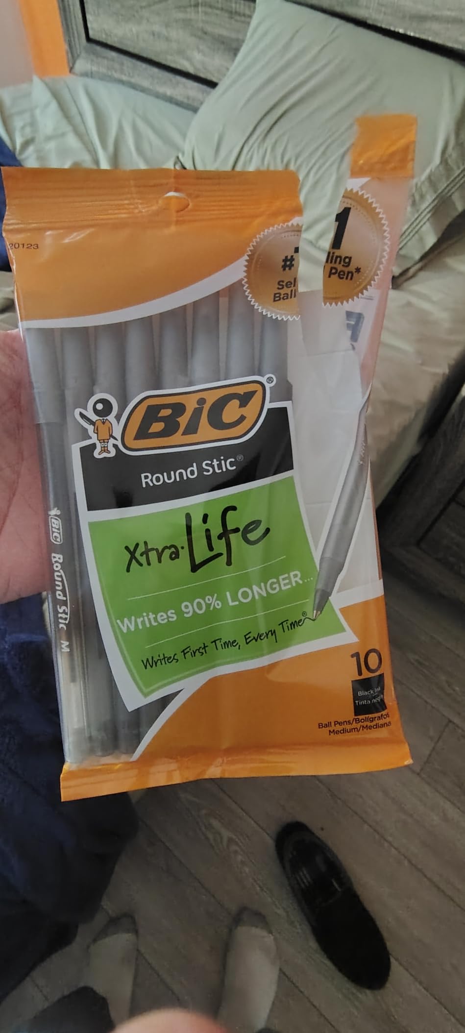 BIC Round Stic Xtra Life Ballpoint Pen, Ultra Long Lasting and Consistent Ink Flow, 60-Count in Black Ink - Customer Photo 4