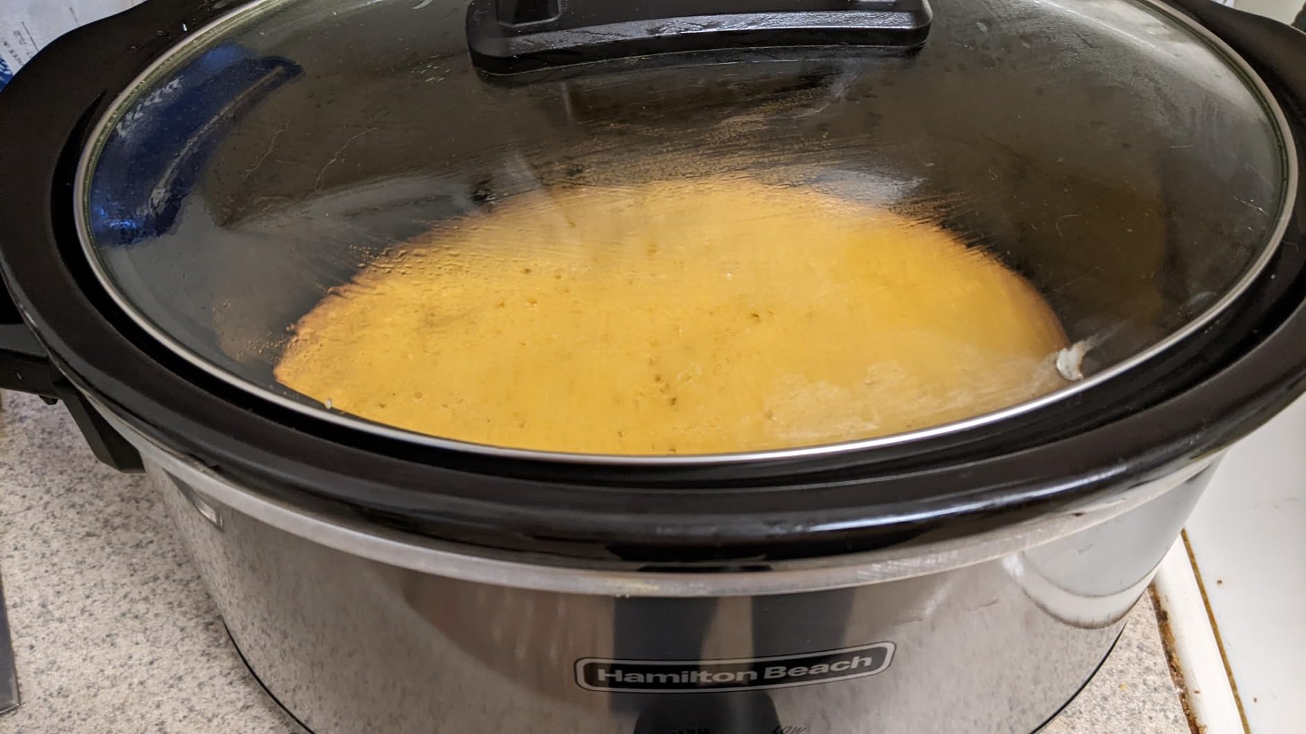 Hamilton Beach 4-Quart Slow Cooker with 3 Cooking Settings, Dishwasher-Safe Stoneware Crock & Glass Lid, Stainless Steel (33140G) Customer Review Hamilton Beach 4-Quart Slow Cooker with 3 Cooking Settings, Dishwasher-Safe Stoneware Crock & Glass Lid, Stainless Steel (33140G) - Customer Photo 3