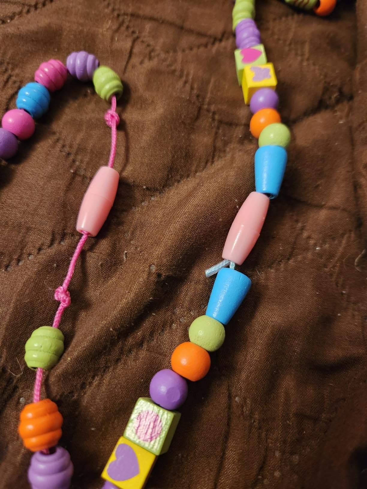 Melissa & Doug Created by Me! Bead Bouquet, Deluxe Wooden Jewelry Making Kit, 220+ Bright Colored Beads & Cords, DIY Necklace & Bracelet Making Kit, Arts & Crafts Toddler Toys for Kids Ages 4+ - Customer Photo 2