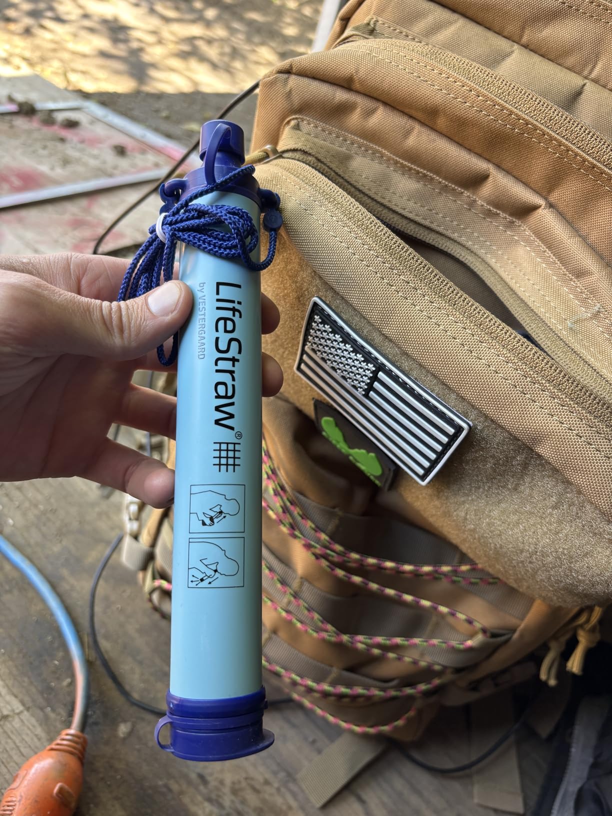 LifeStraw Personal Water Filter for Hiking, Camping, Travel, and Emergency Preparedness - Customer Photo 1