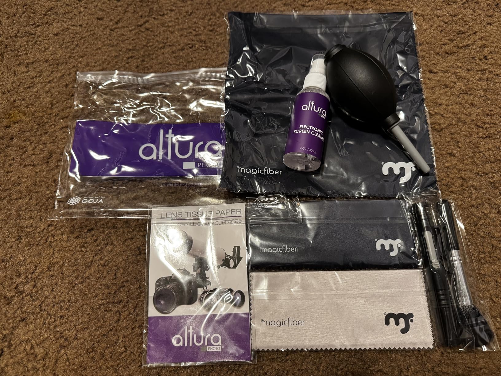 Altura Photo Camera Cleaning Kit - Camera Accessories Electronics Bundle - Lens Cleaner Spray, Brush, Pen, Cloths, Wipes, Air Blower - DSLR Photography Accessories Lens Cleaning Kit Photographer Gifts - Customer Photo 2